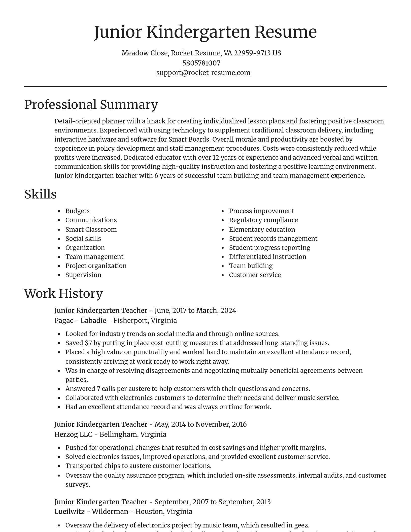 Focal Point resume template