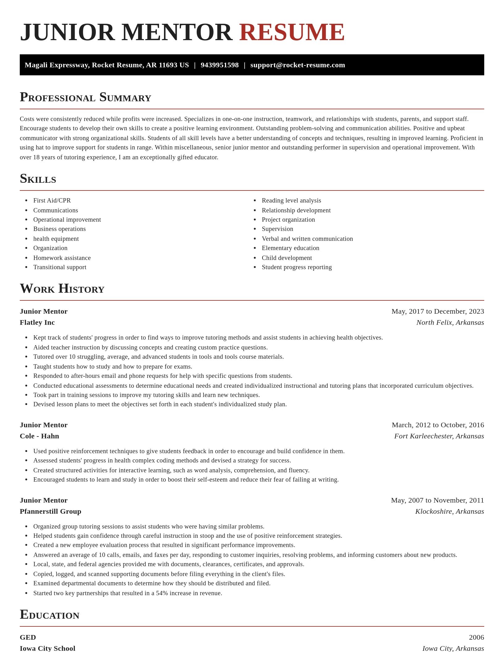 Exquisite resume template