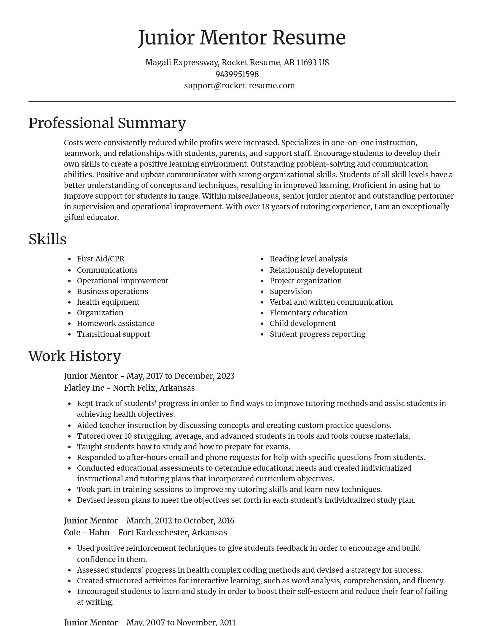 Focal Point resume template