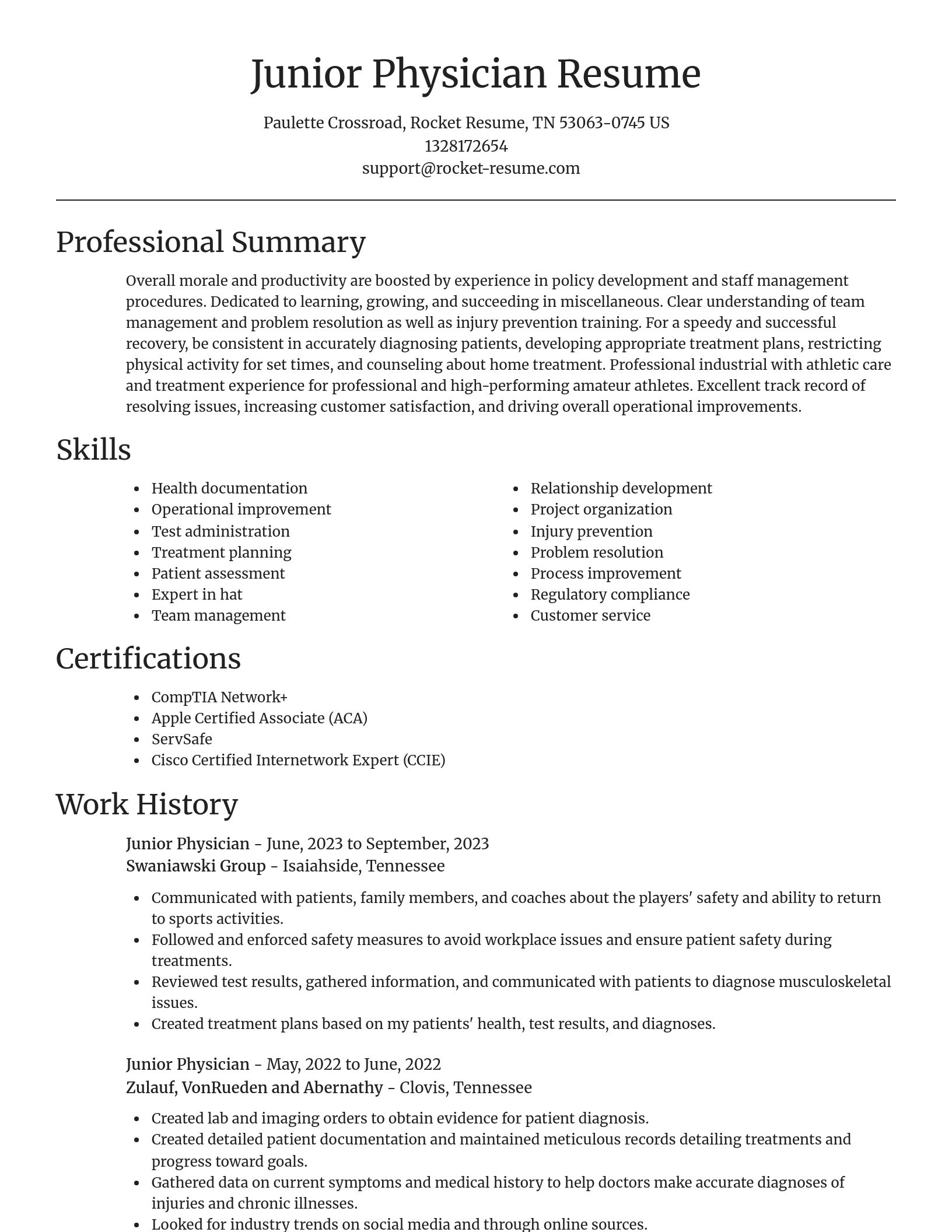 Focal Point resume template