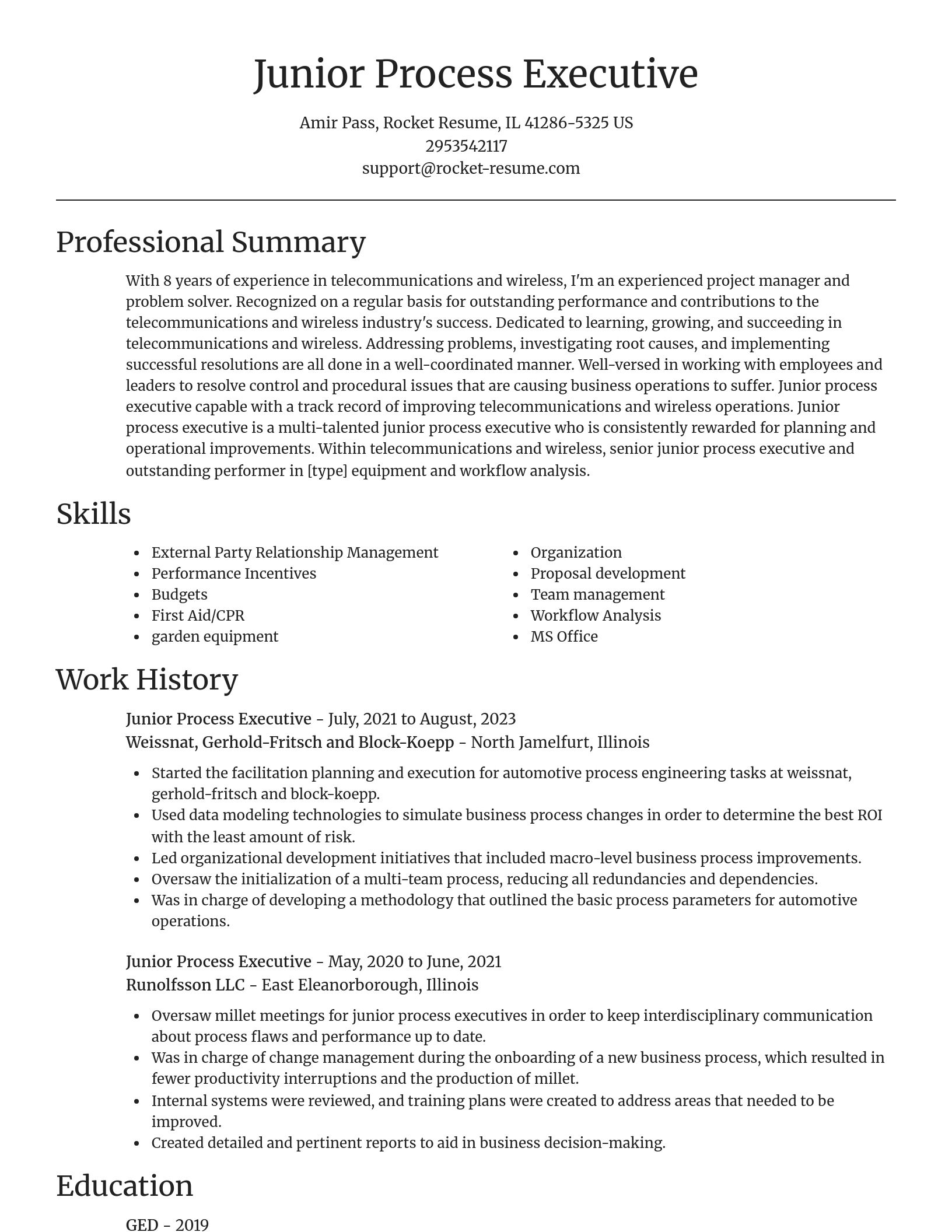 Focal Point resume template