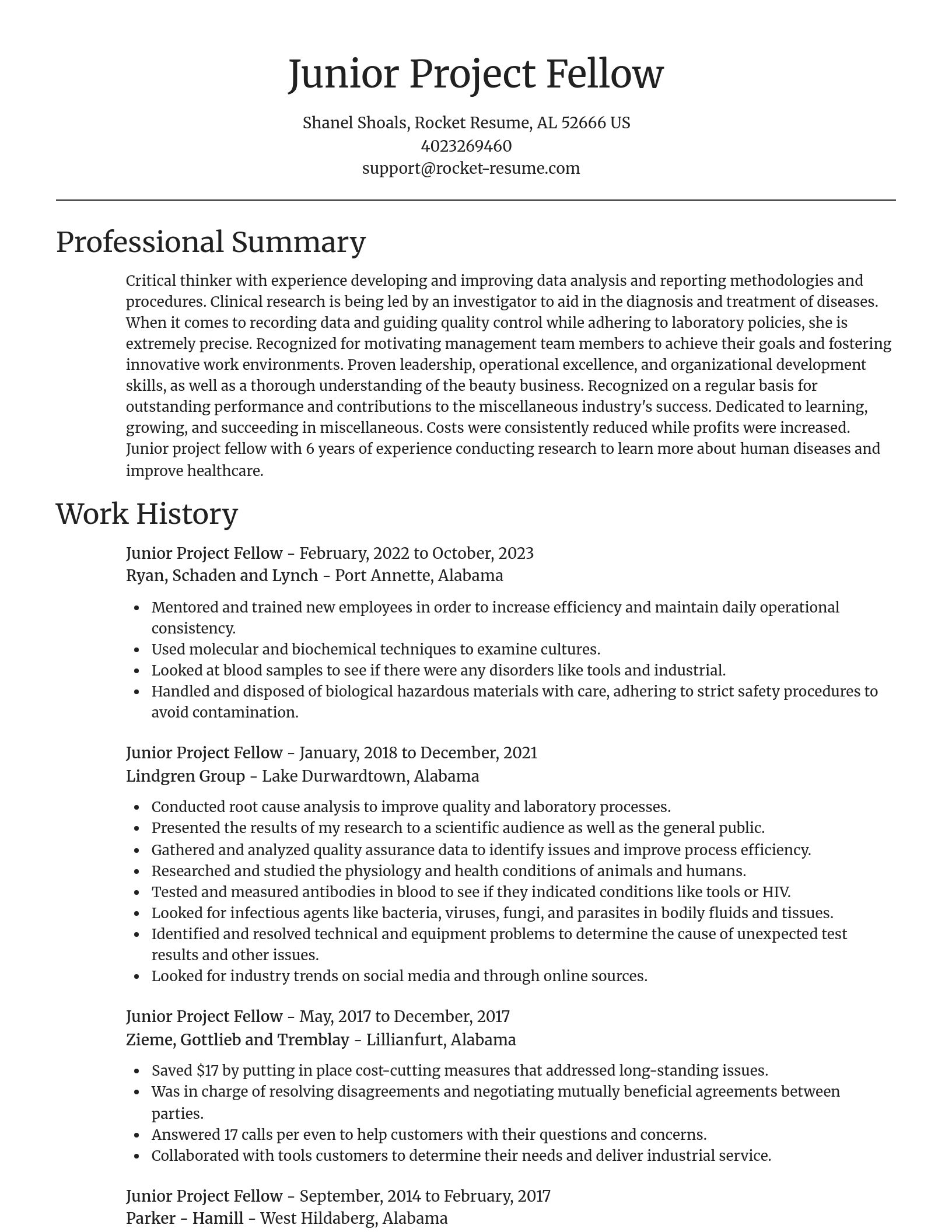 Focal Point resume template