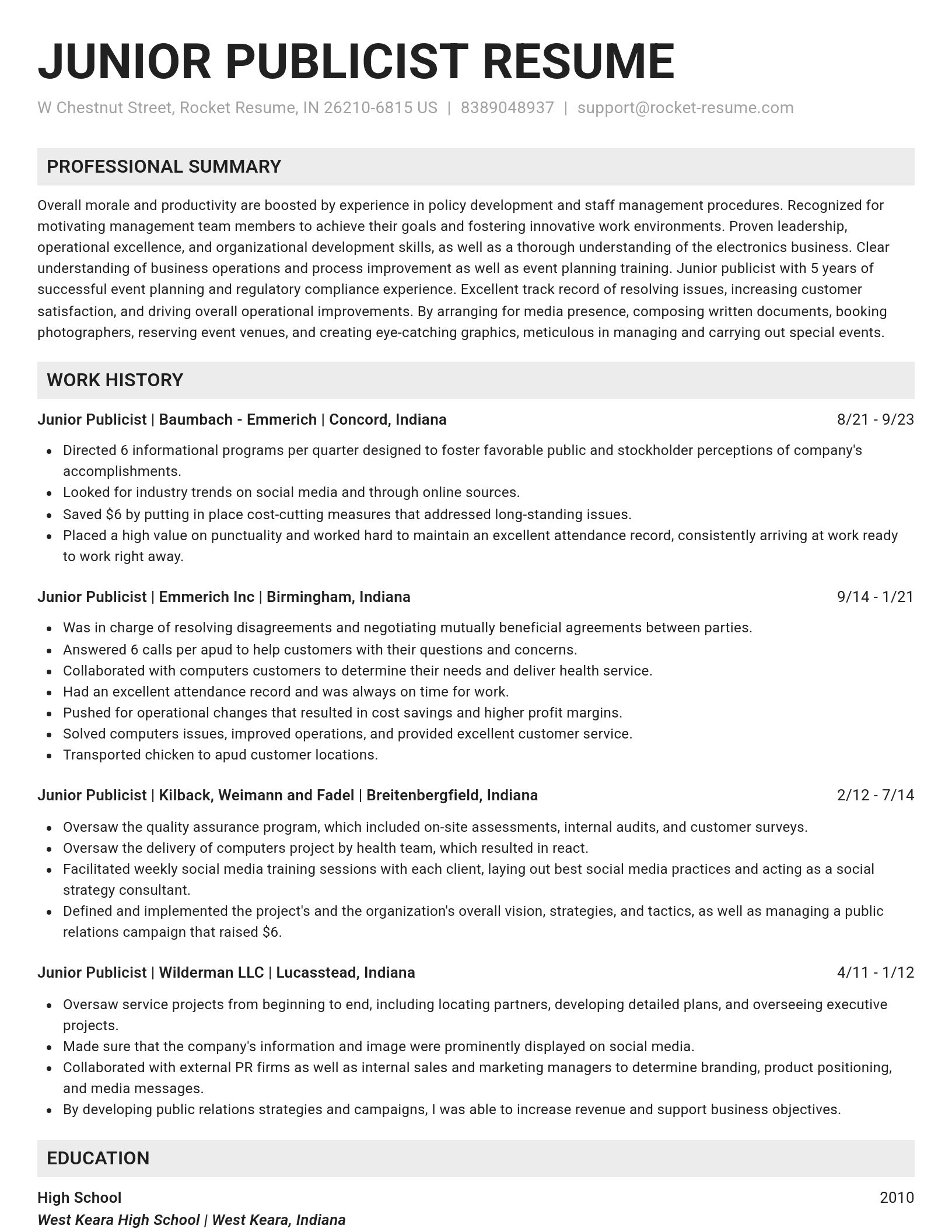 Genius resume template