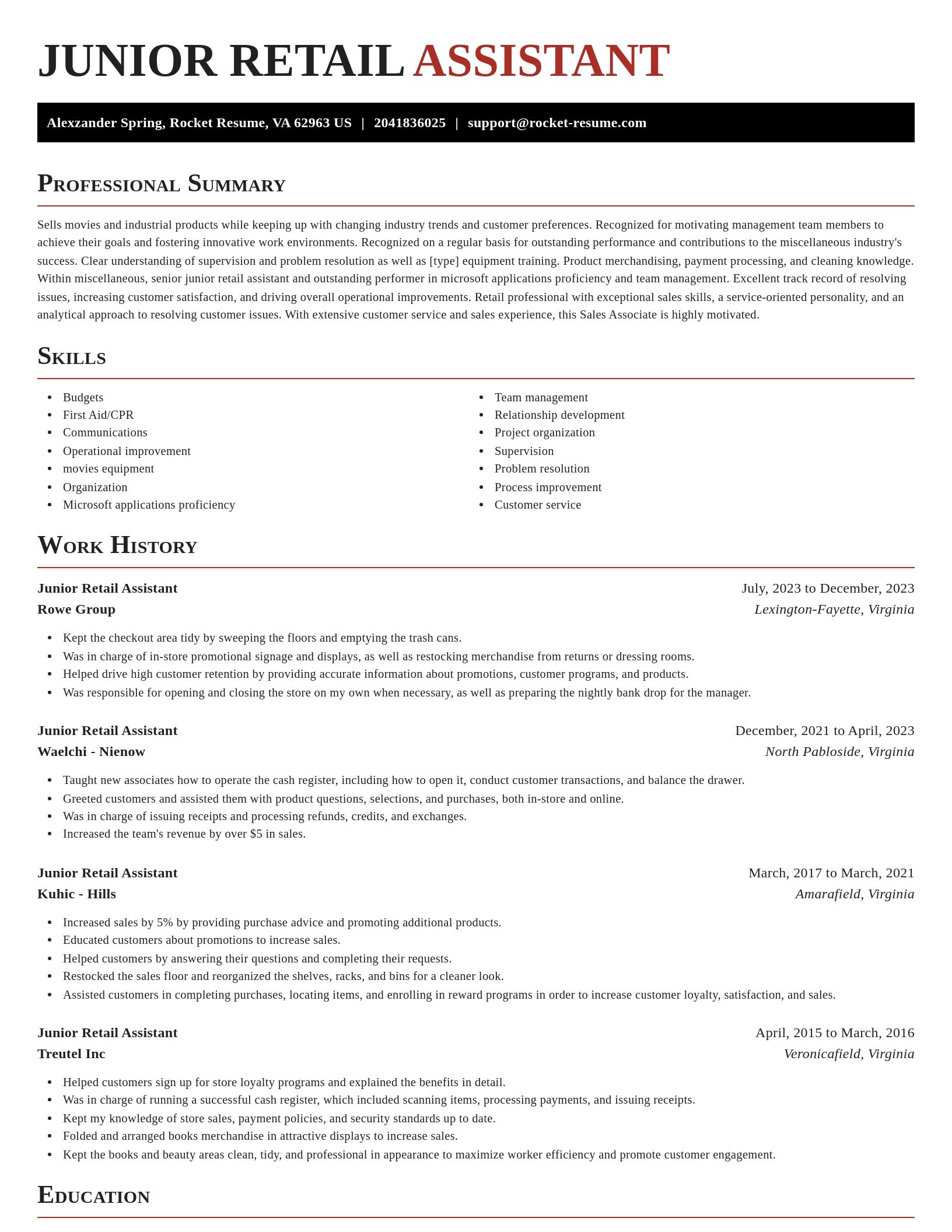 Exquisite resume template