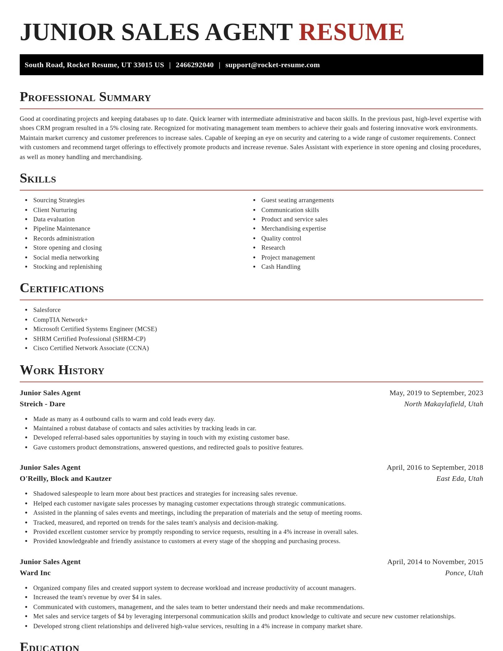 Exquisite resume template