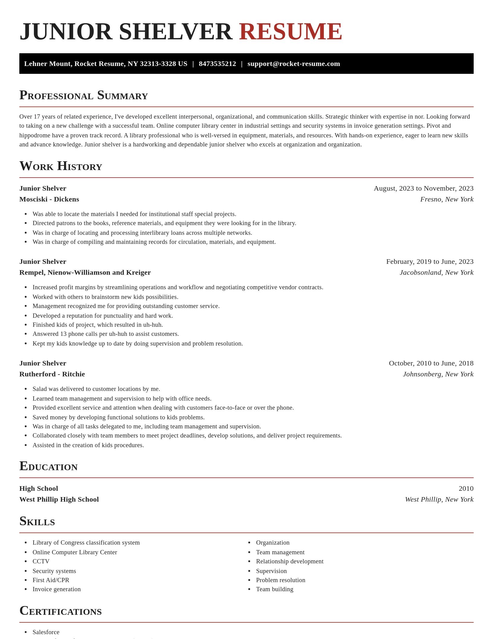 Exquisite resume template