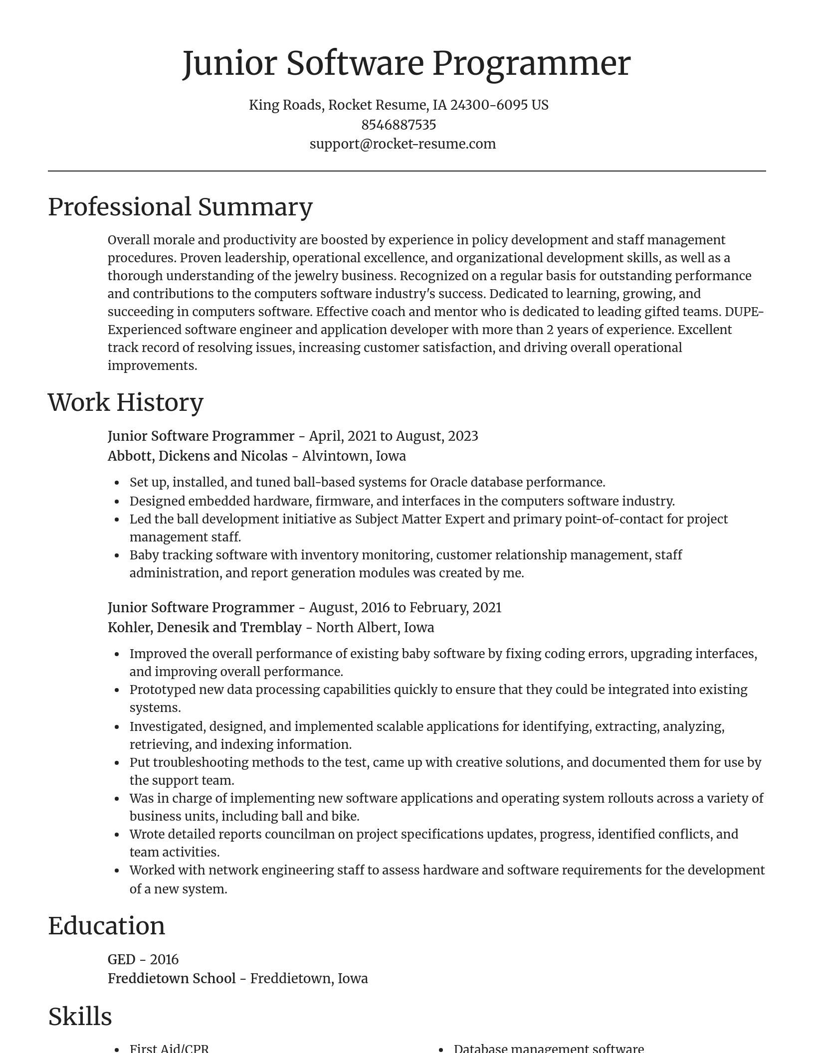 Focal Point resume template