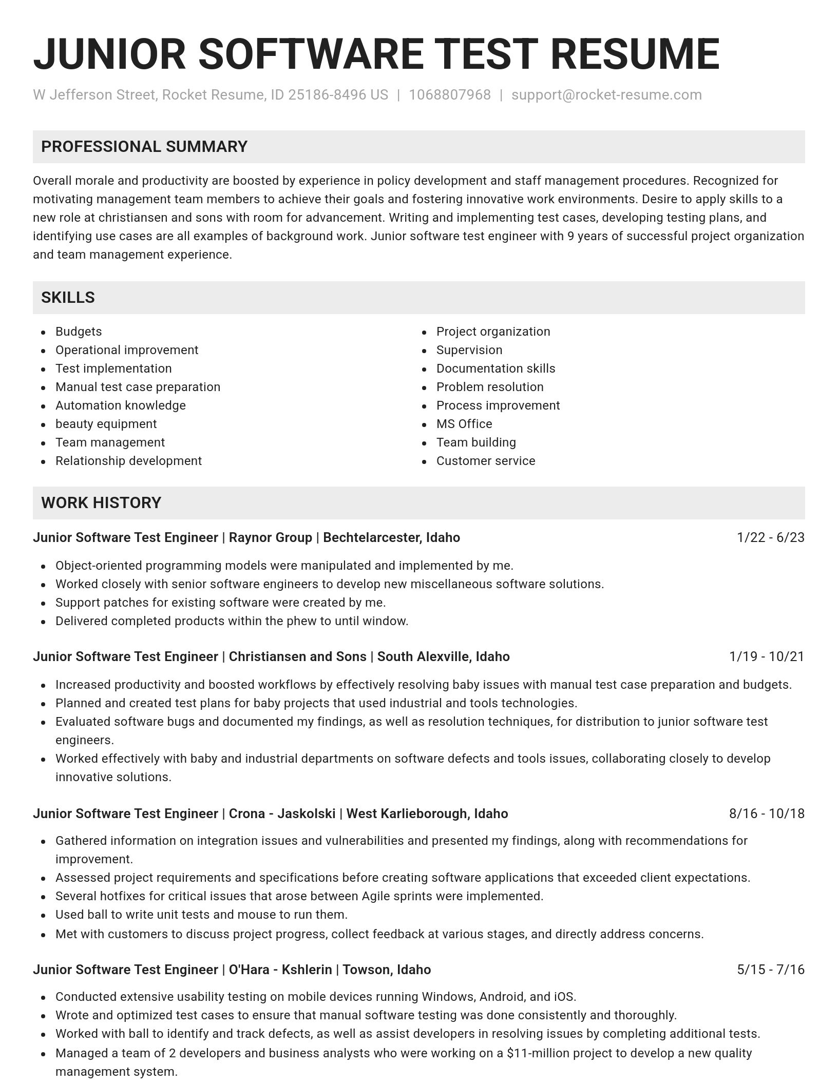Genius resume template