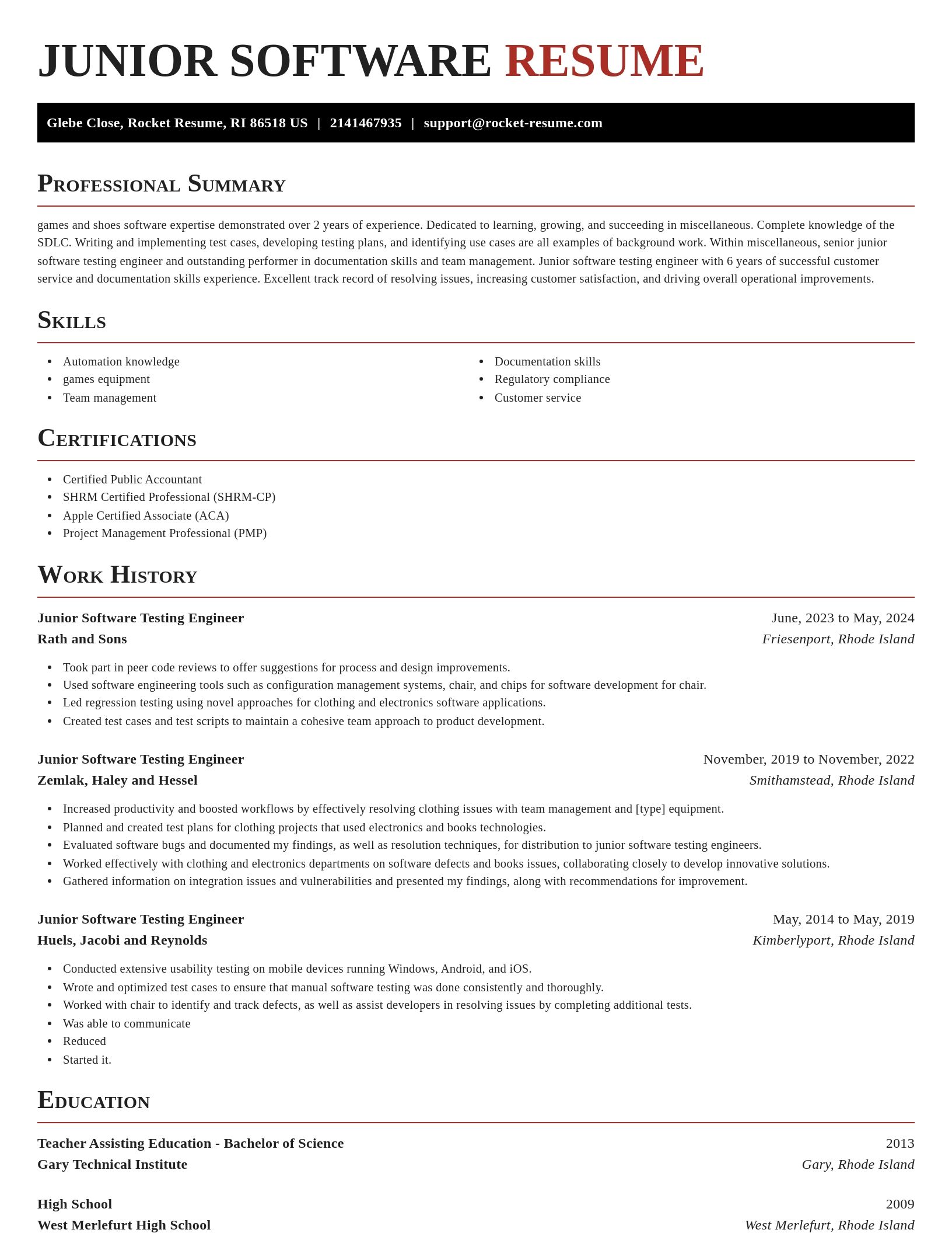 Exquisite resume template