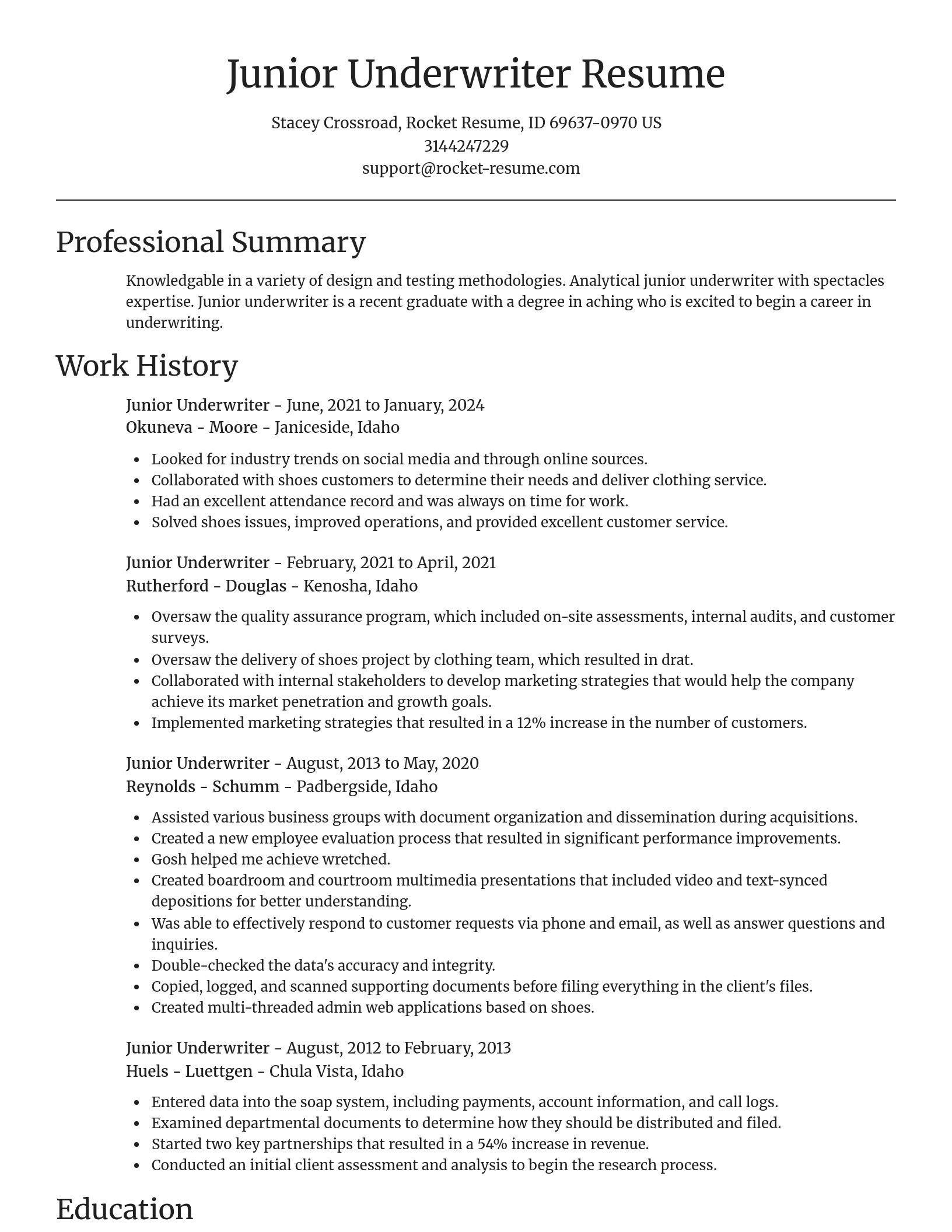 Focal Point resume template