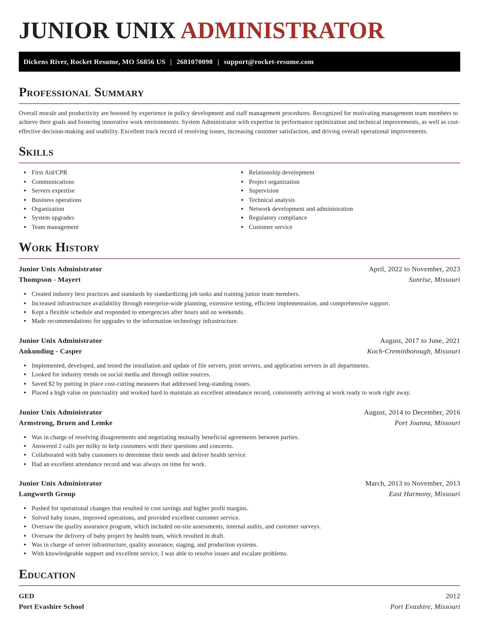 Exquisite resume template