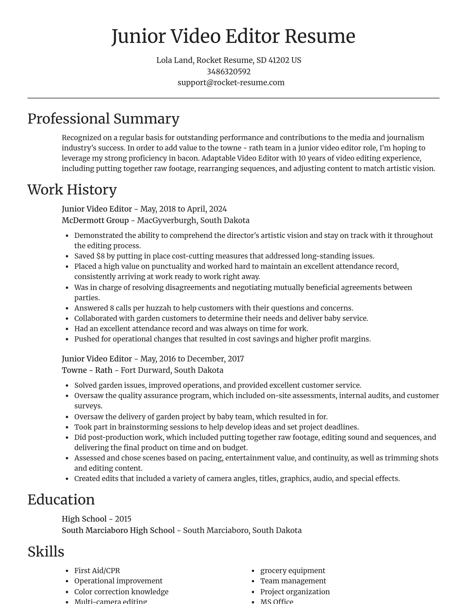 Focal Point resume template