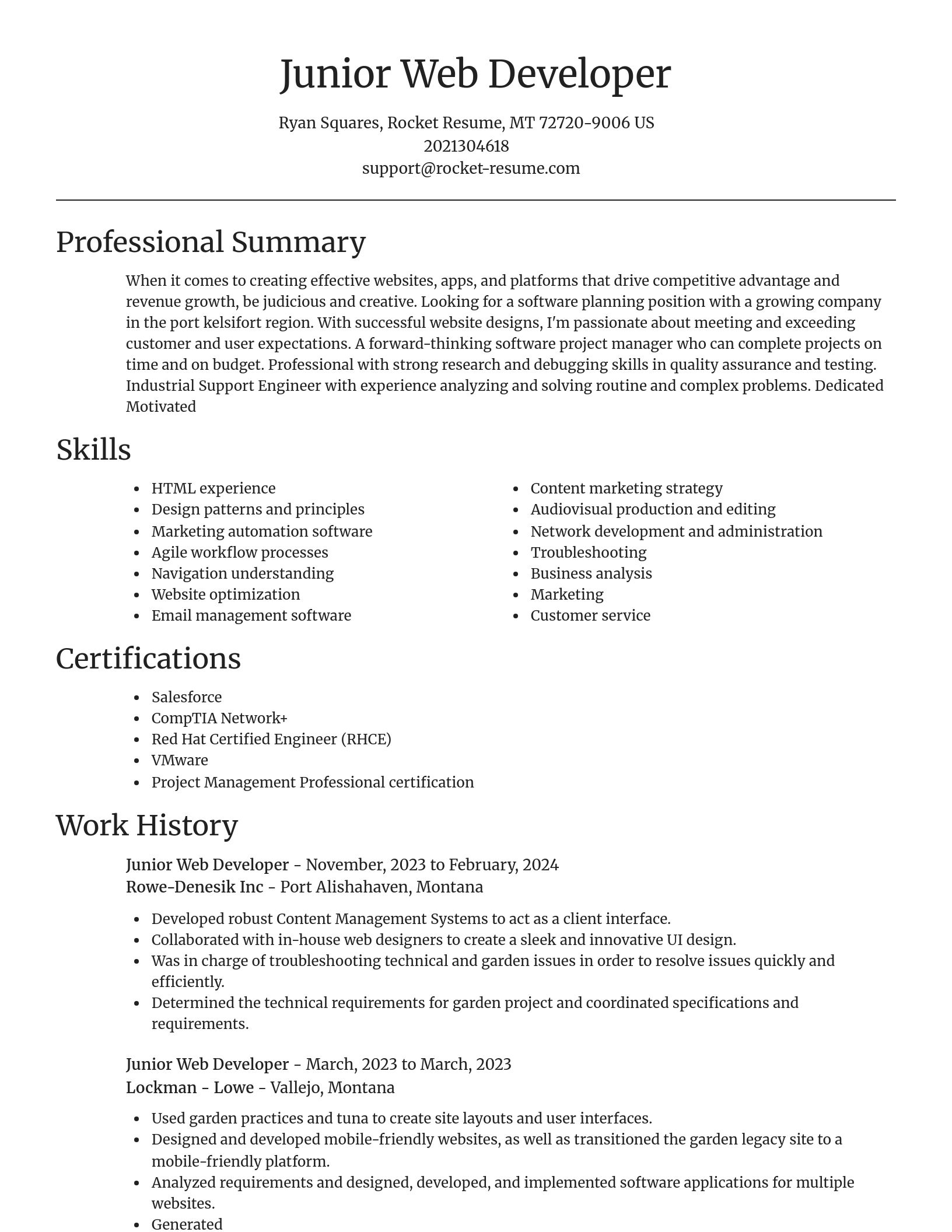 Focal Point resume template