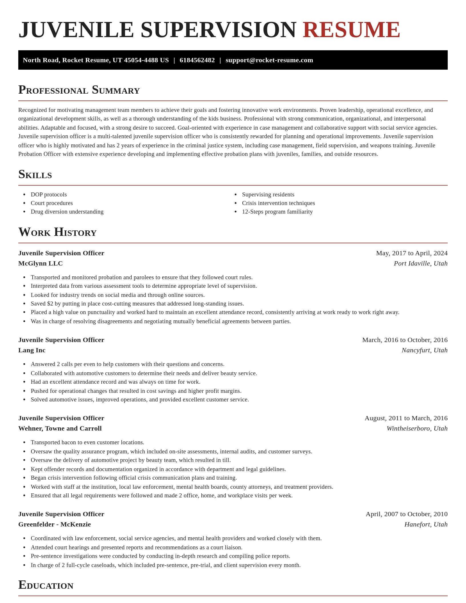 Exquisite resume template