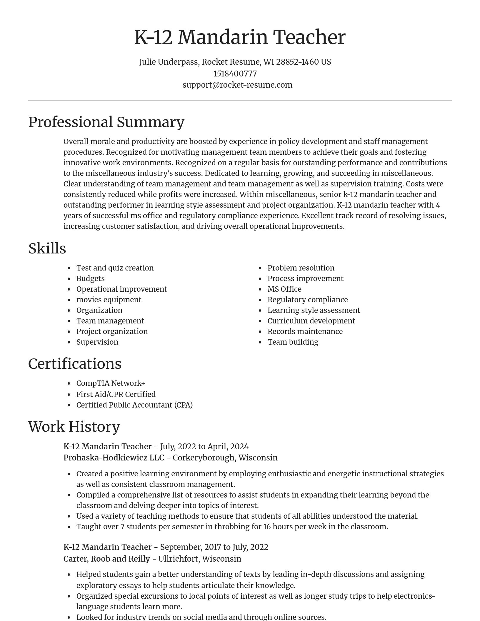 Focal Point resume template