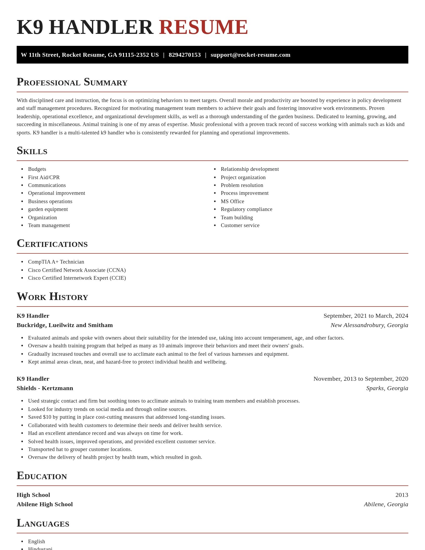 Exquisite resume template