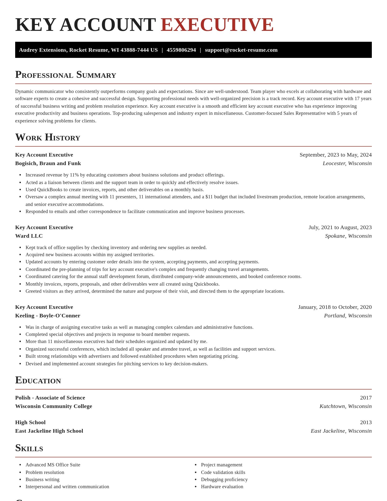 Exquisite resume template