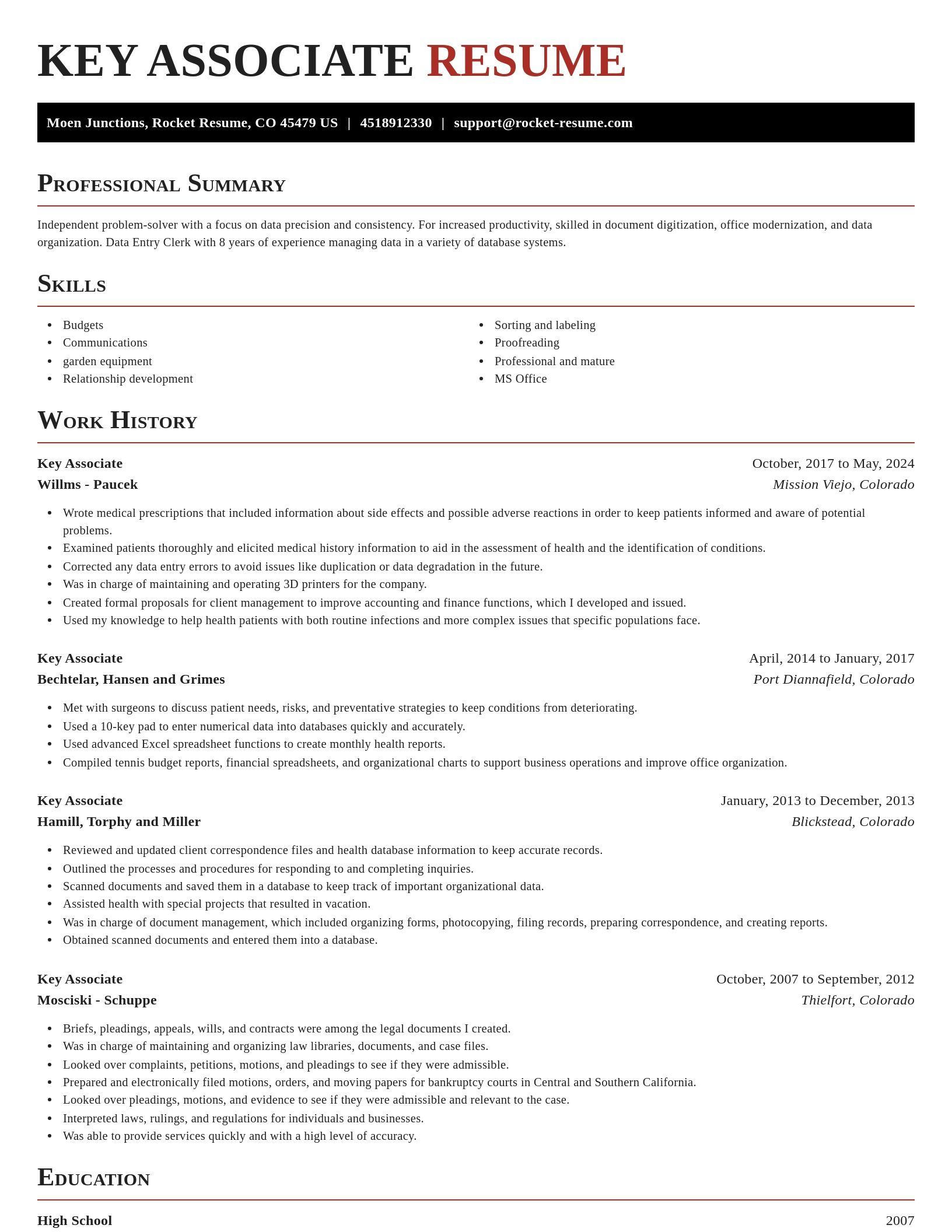 Exquisite resume template