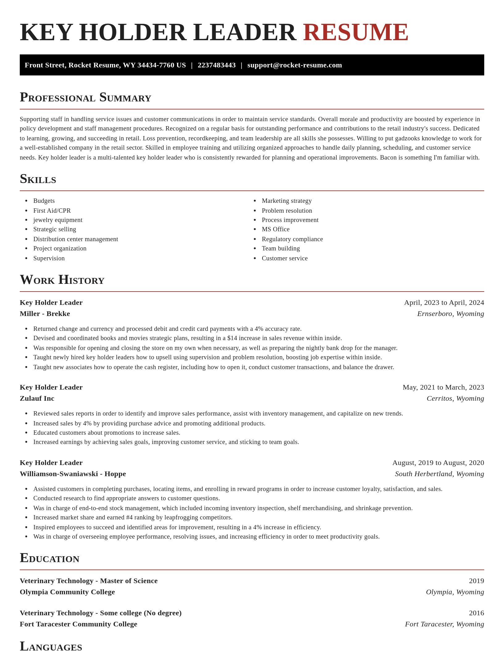 Exquisite resume template