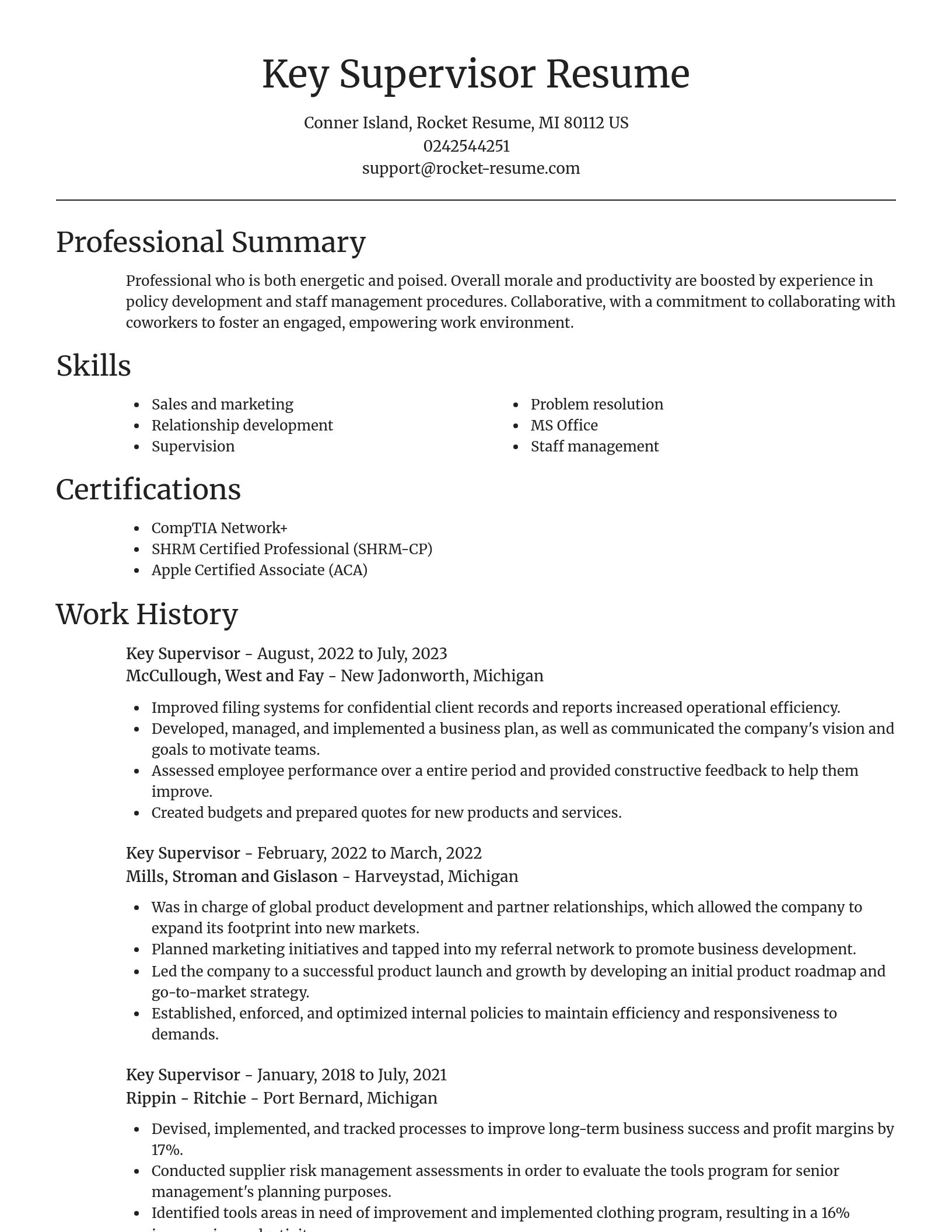 Focal Point resume template