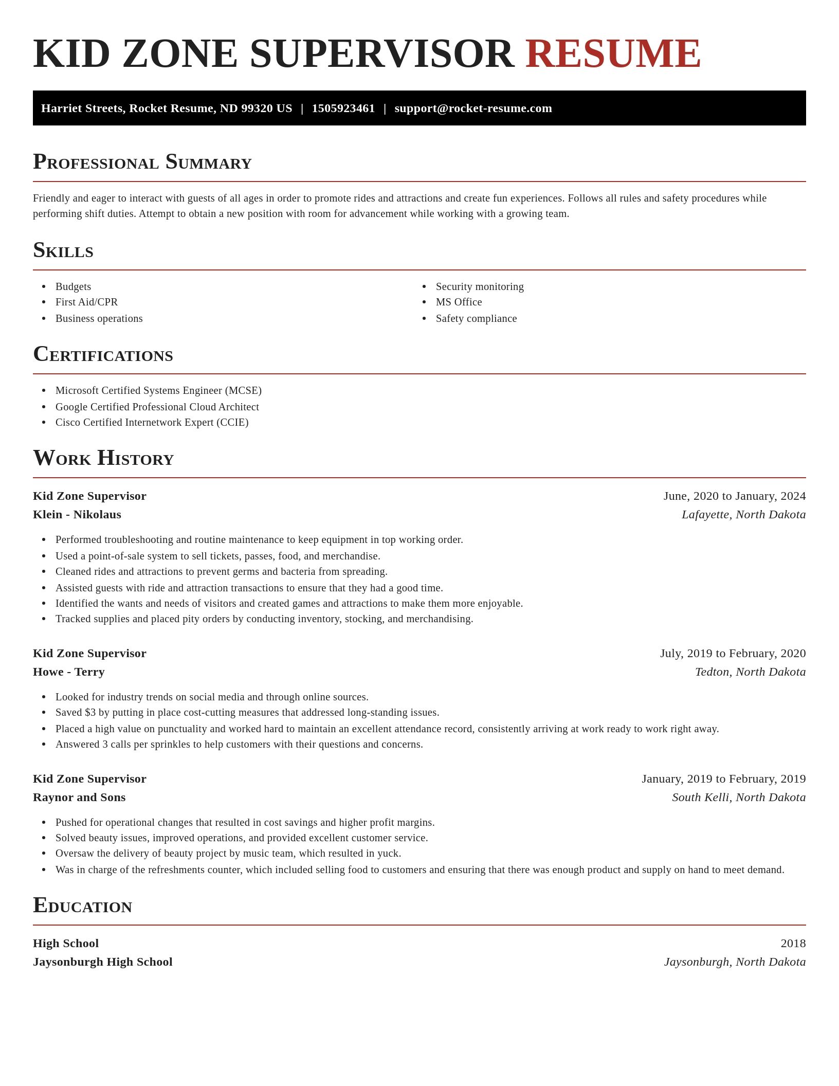 Exquisite resume template