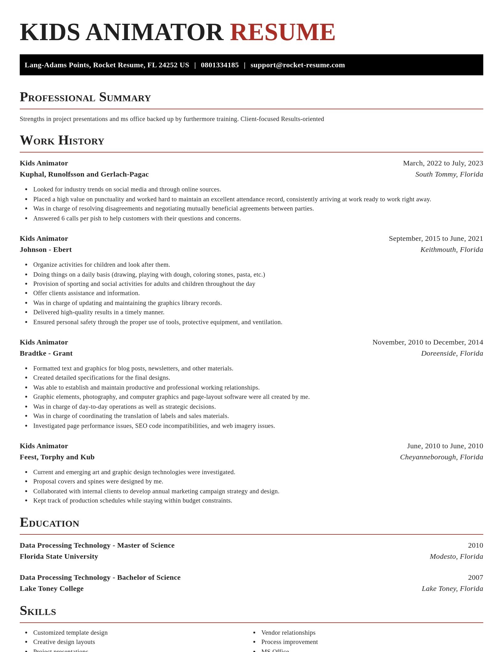 Exquisite resume template