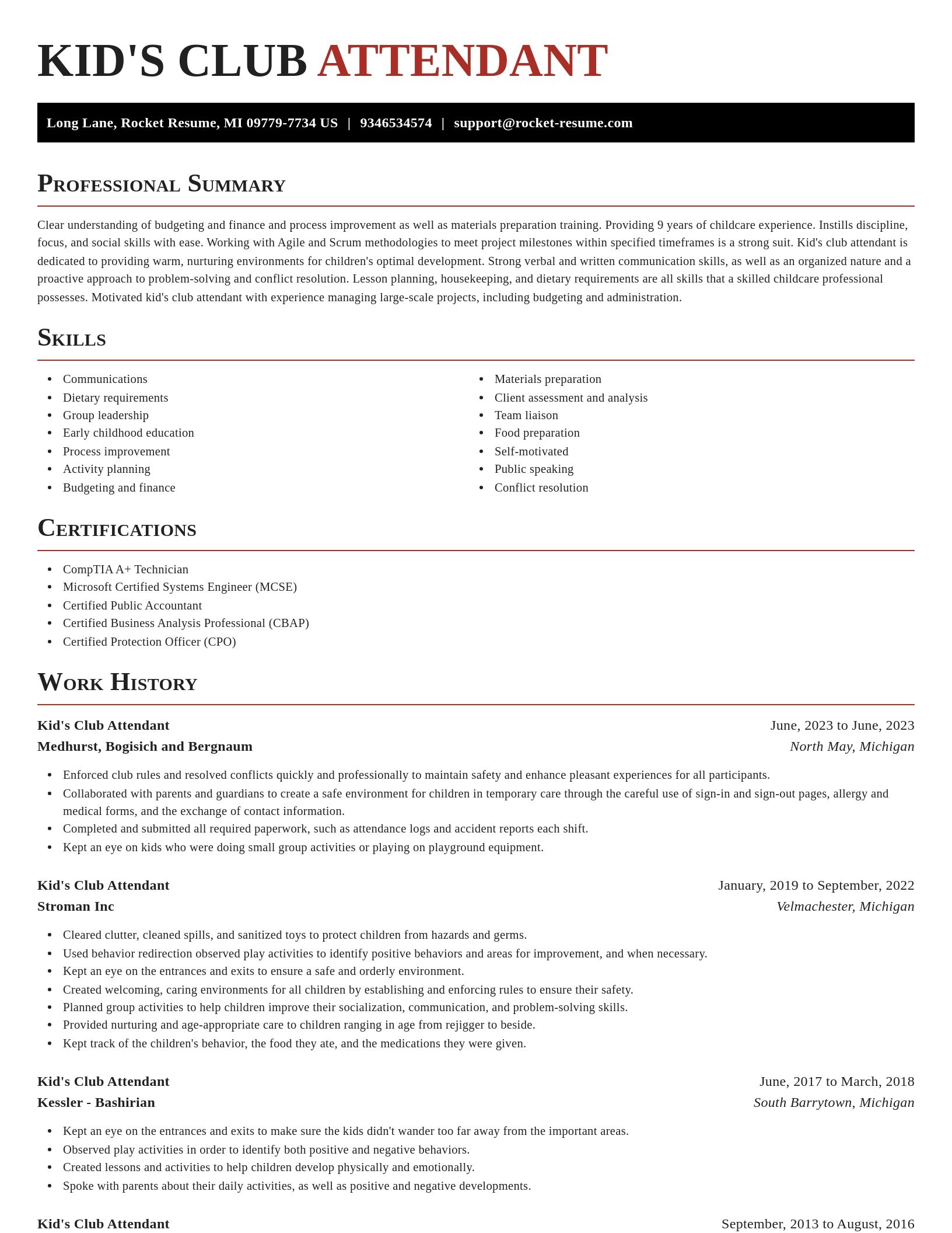 Exquisite resume template