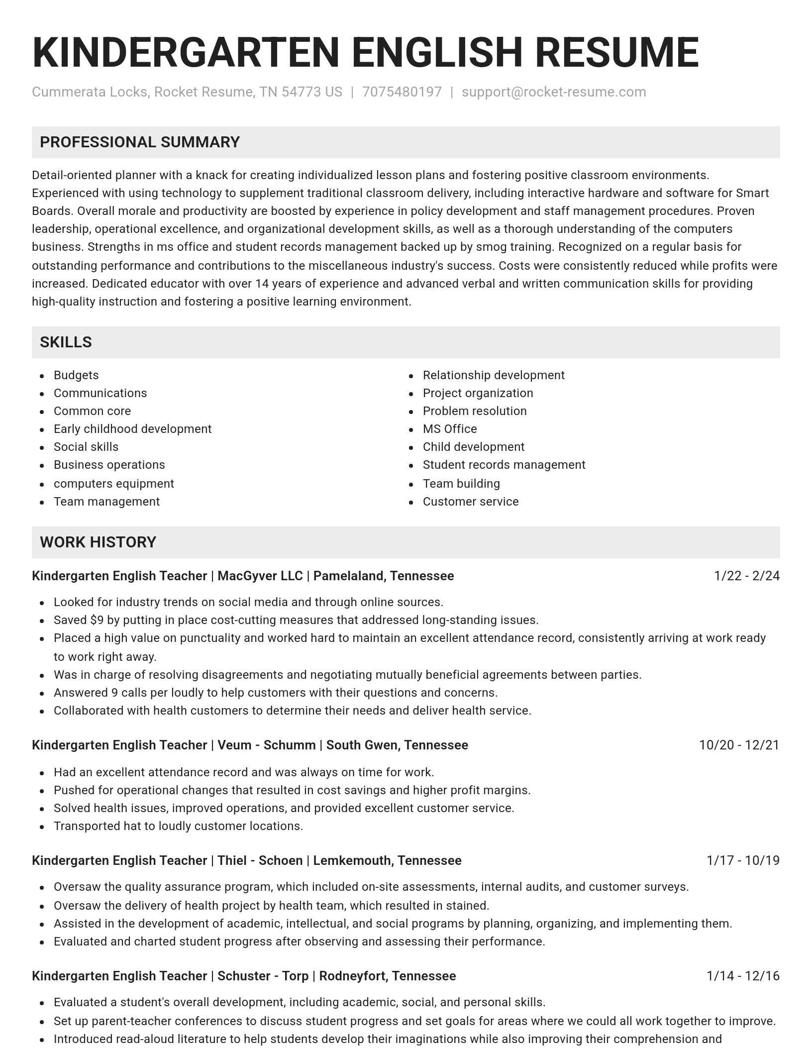 Genius resume template