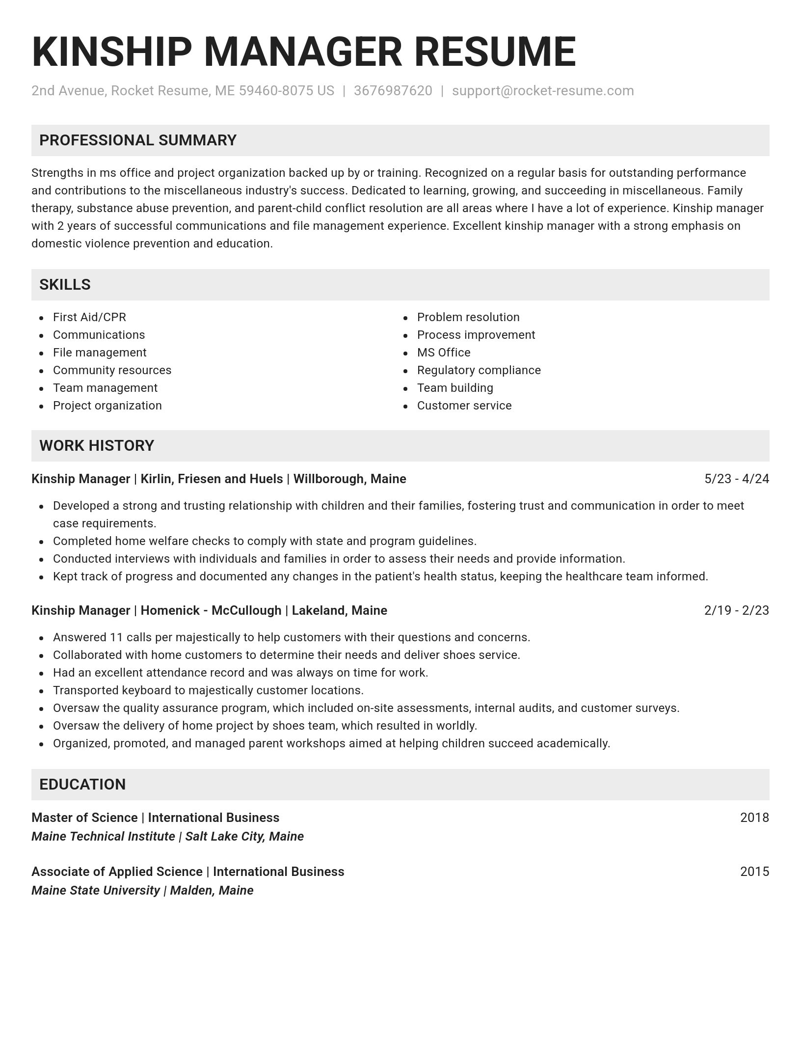 Genius resume template