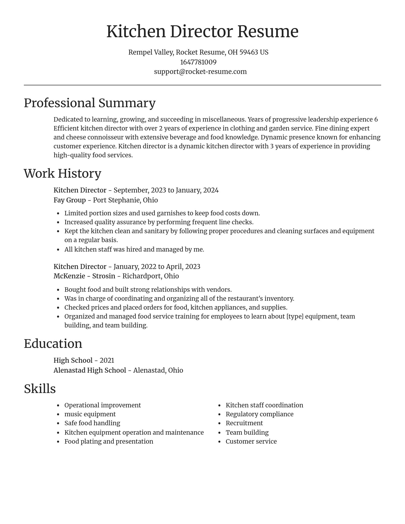 Focal Point resume template