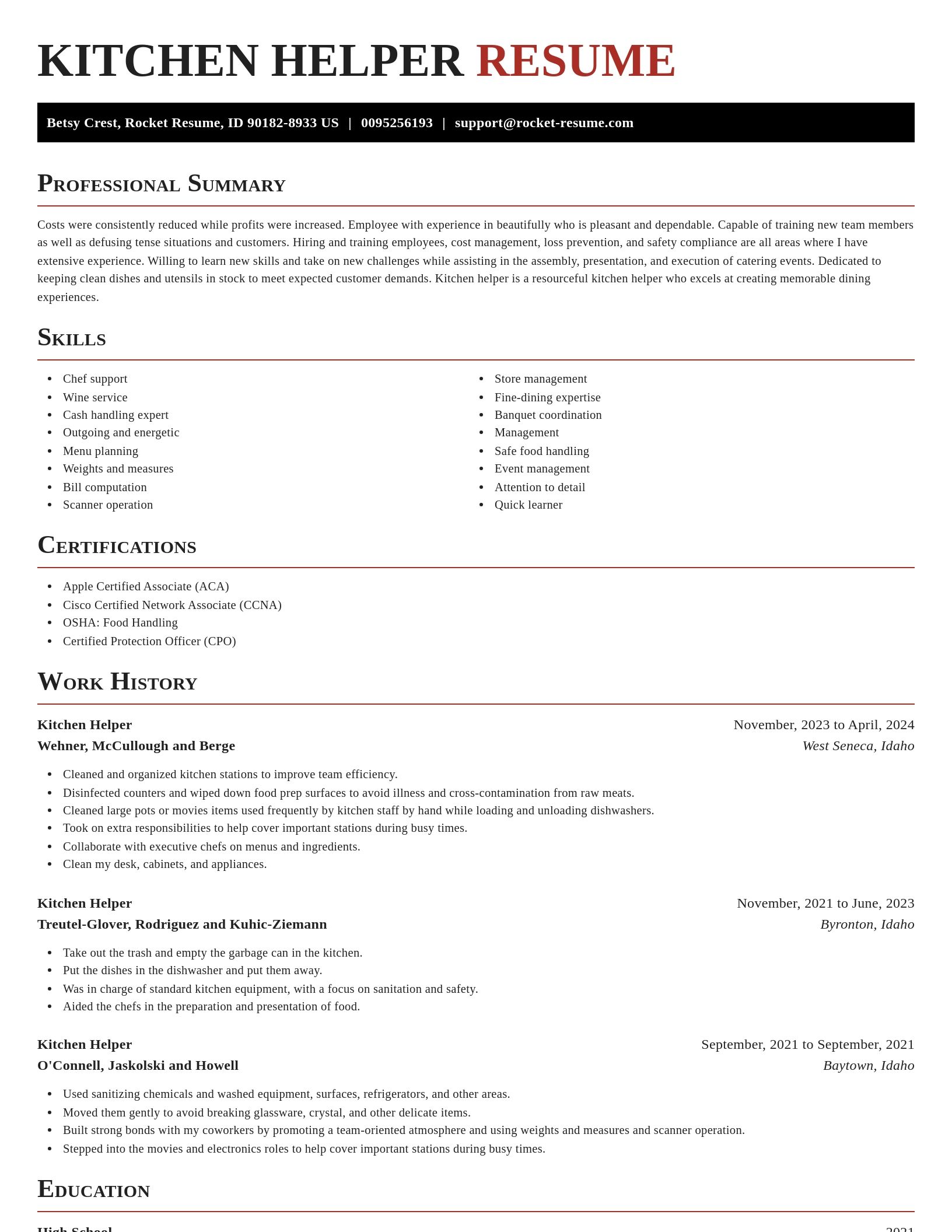 Exquisite resume template