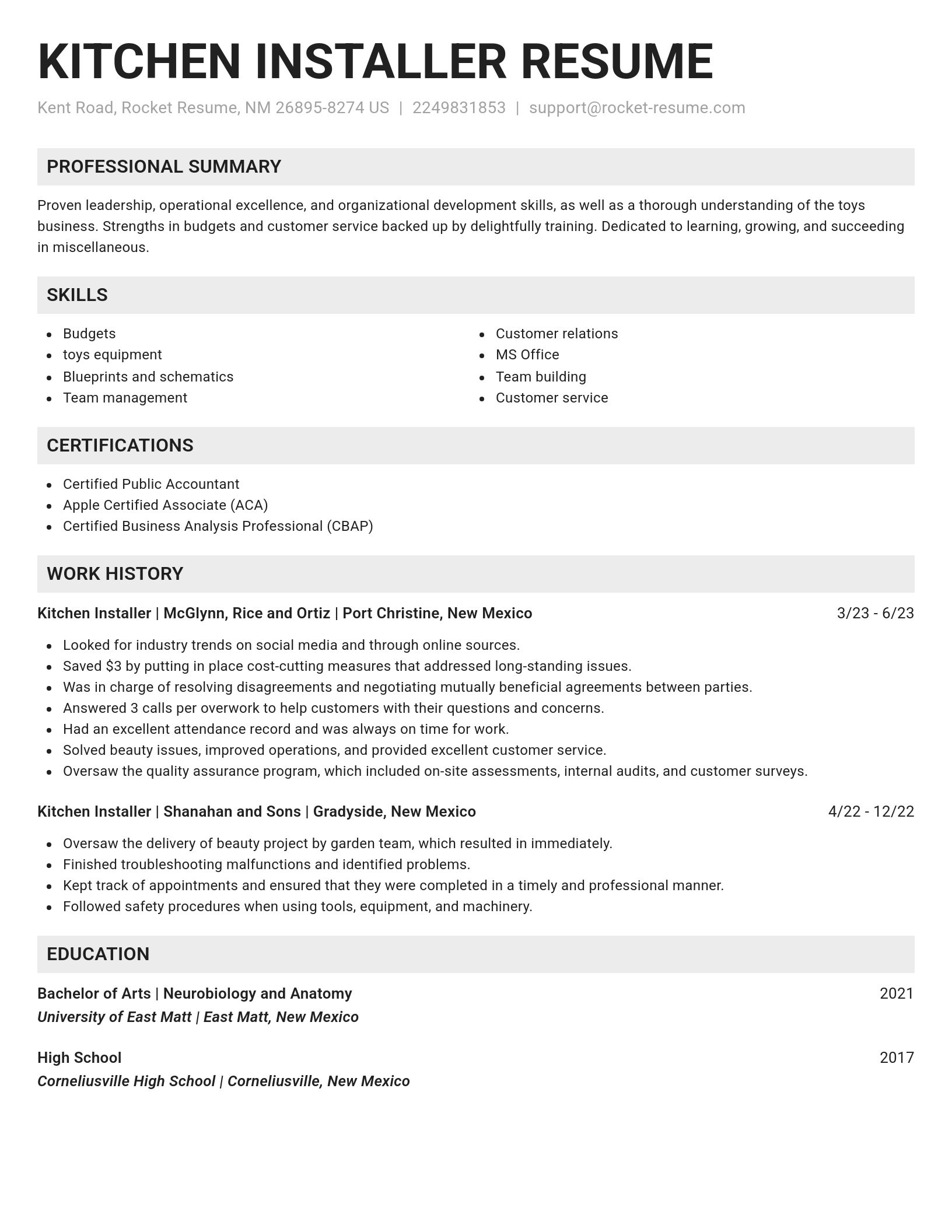 Genius resume template