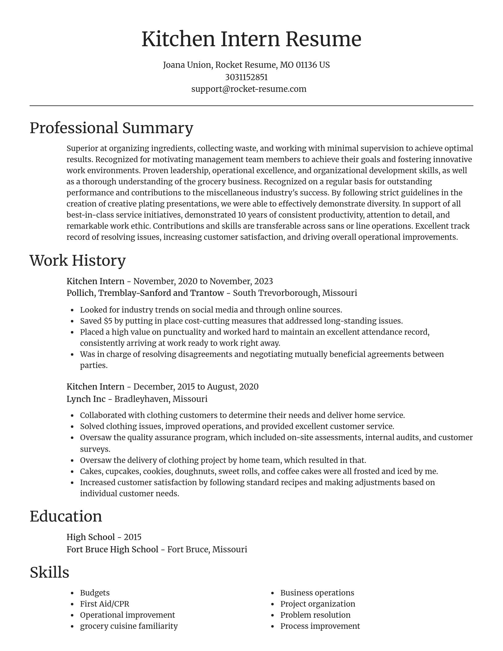 Focal Point resume template