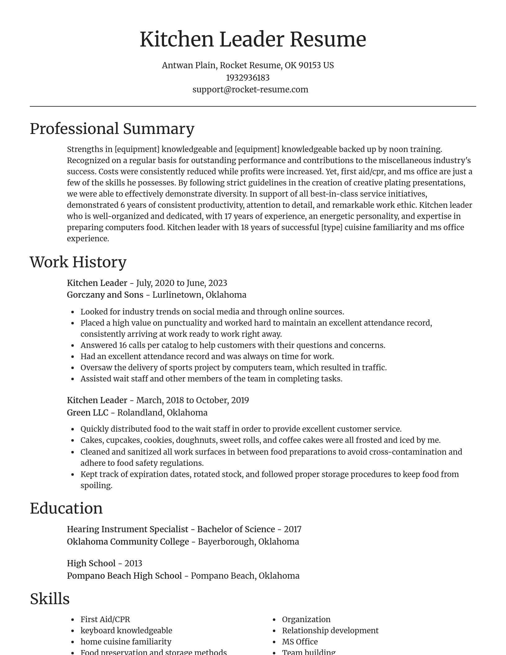 Focal Point resume template