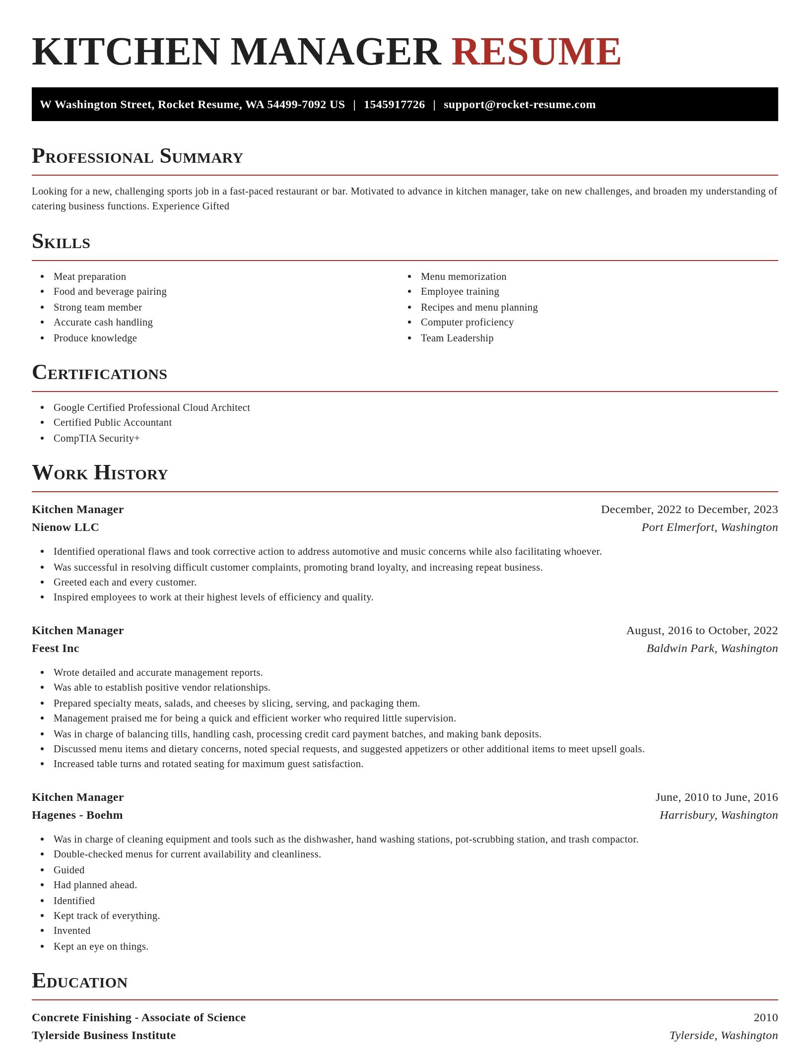 Exquisite resume template
