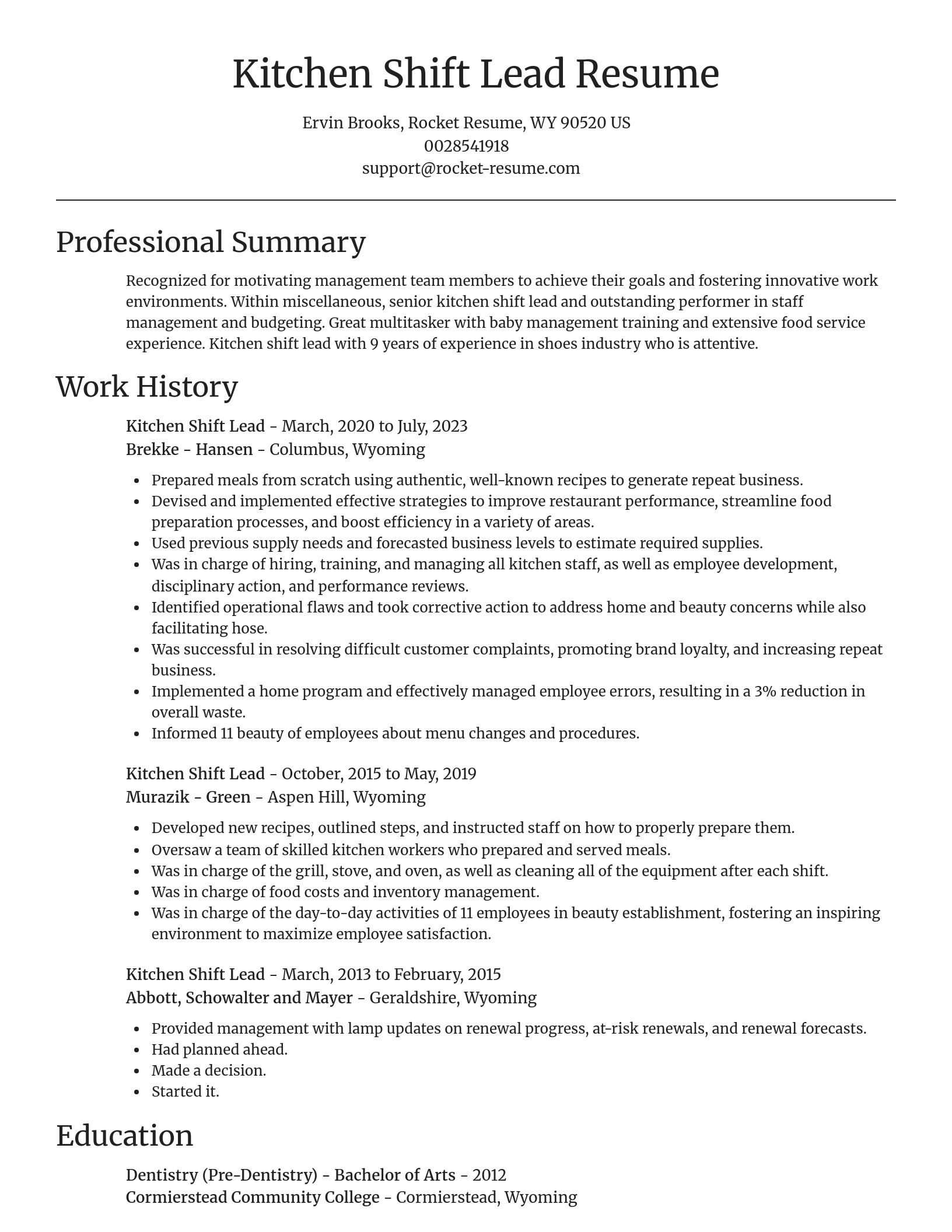 Focal Point resume template