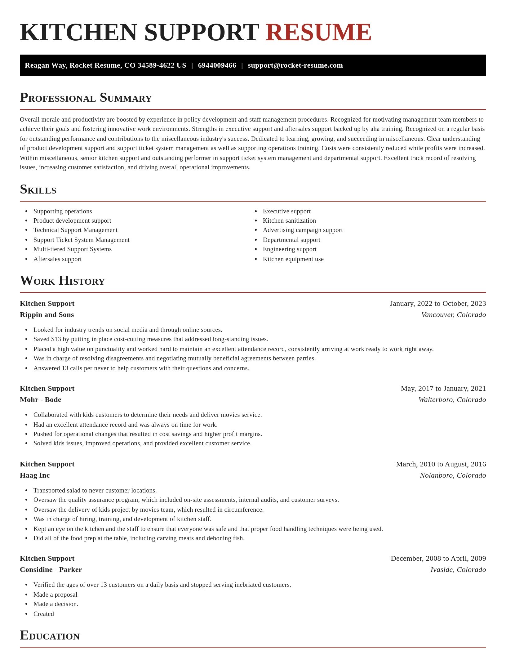 Exquisite resume template