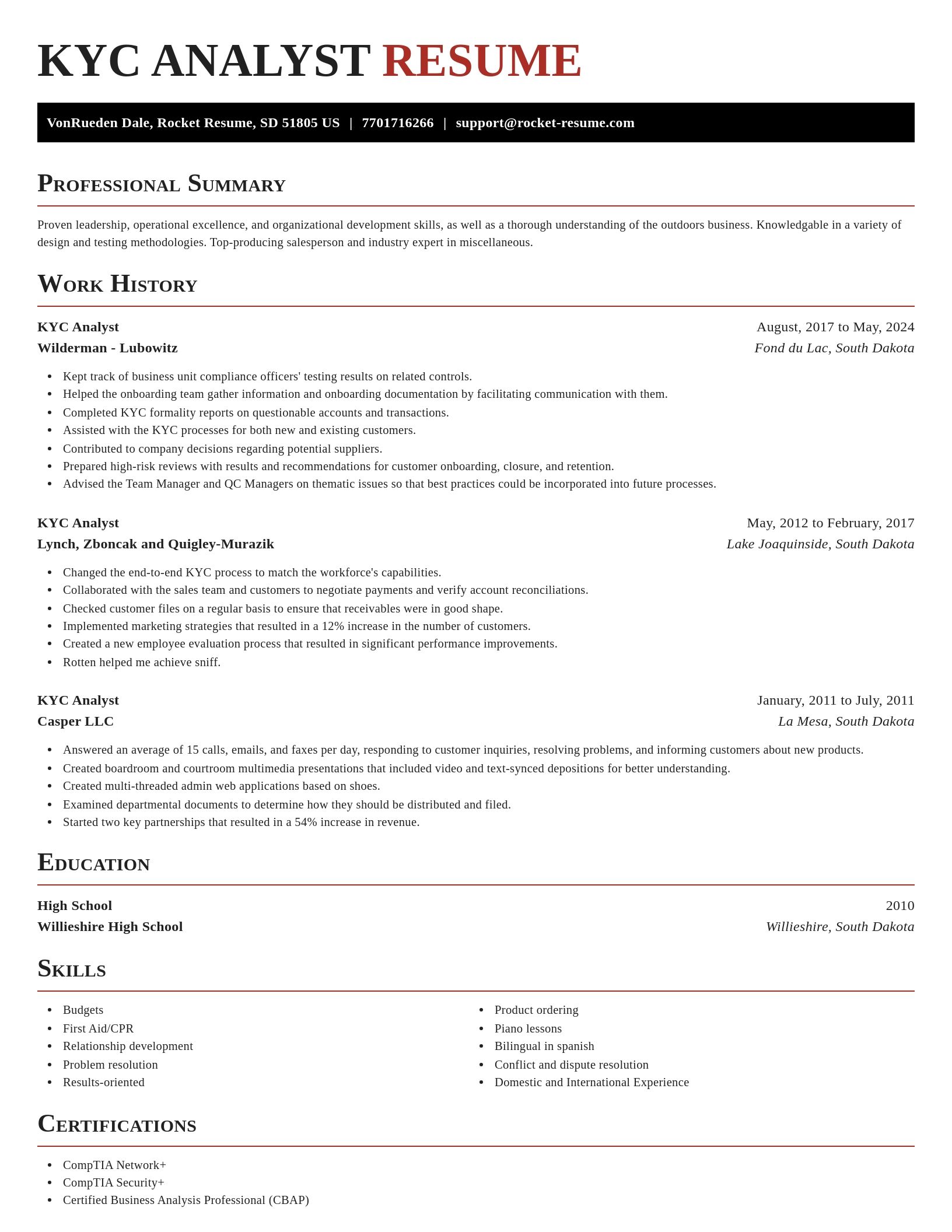 Exquisite resume template