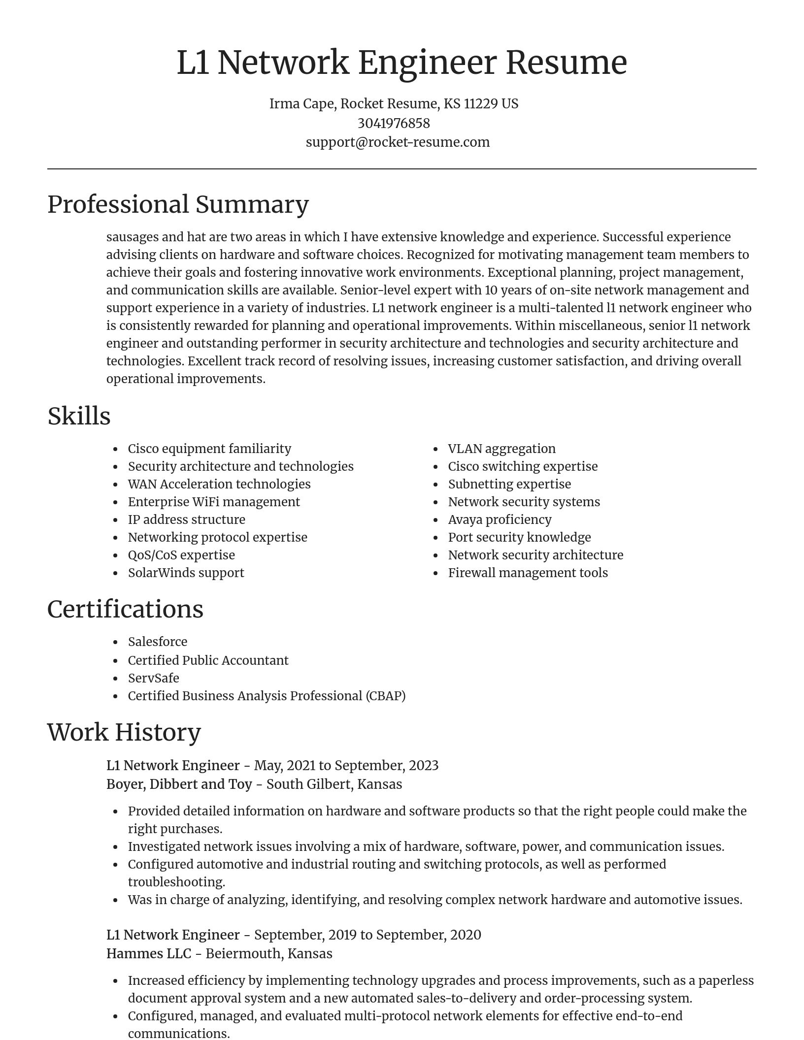 Focal Point resume template
