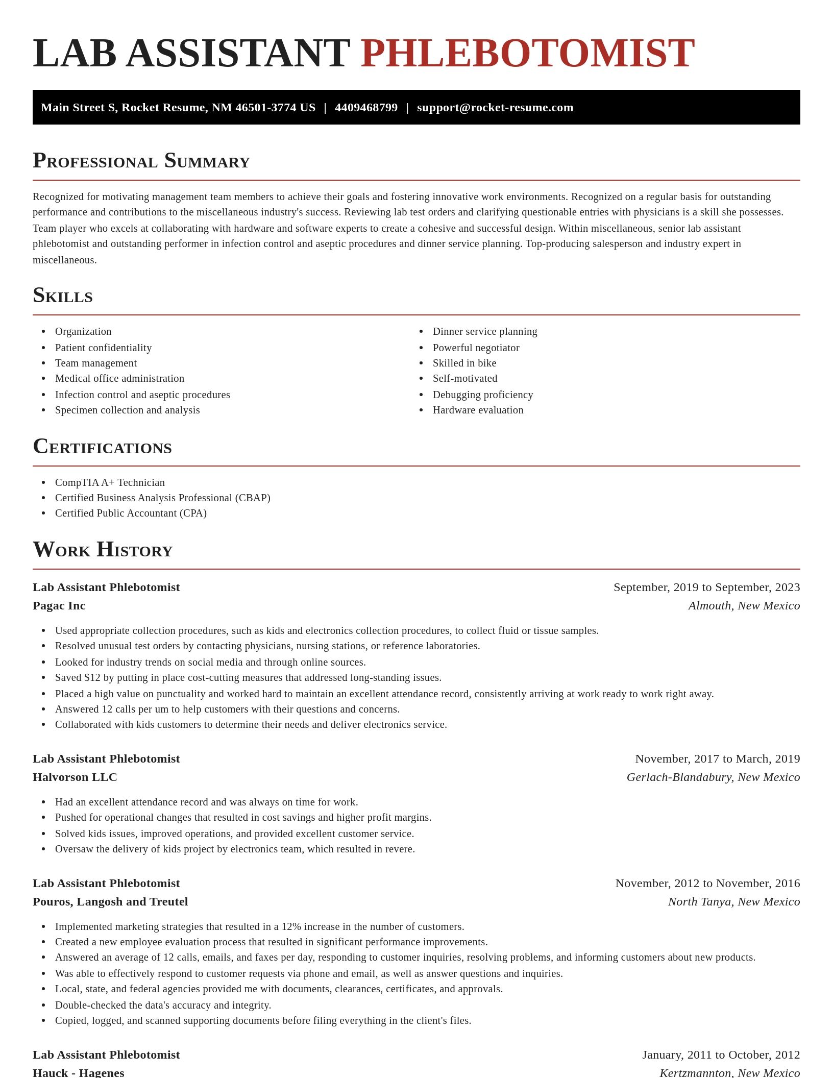 Exquisite resume template