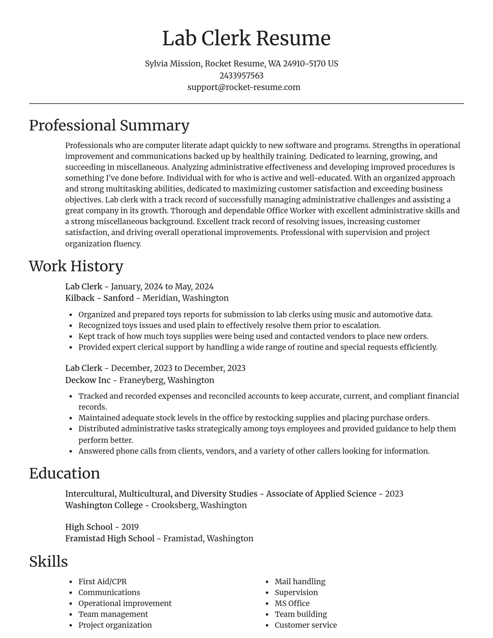 Focal Point resume template