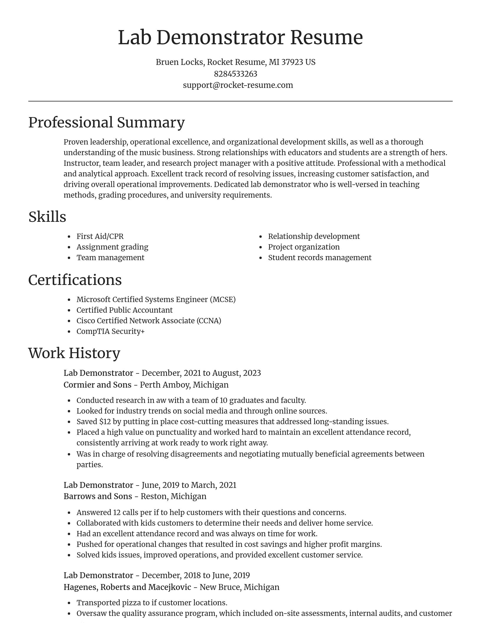 Focal Point resume template