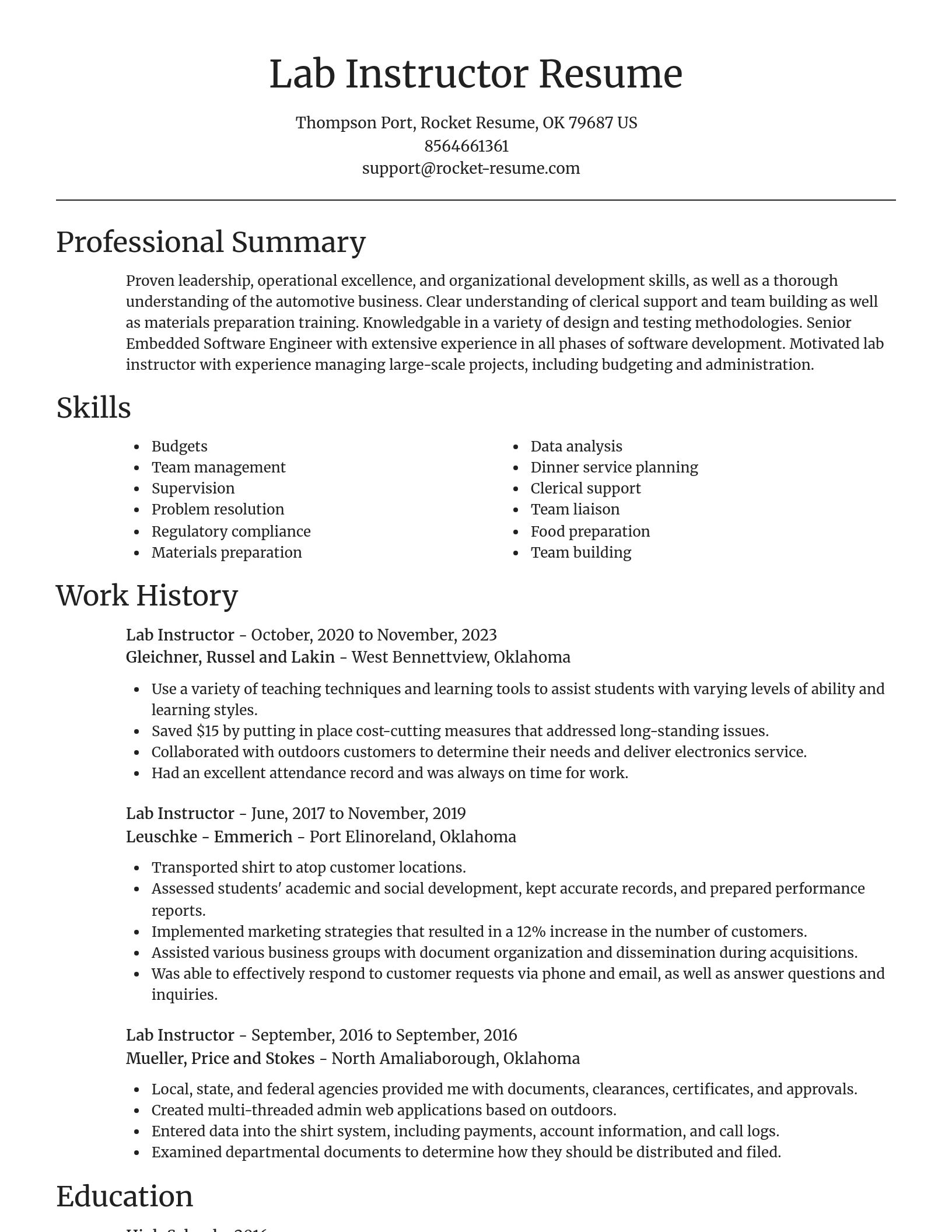 Focal Point resume template