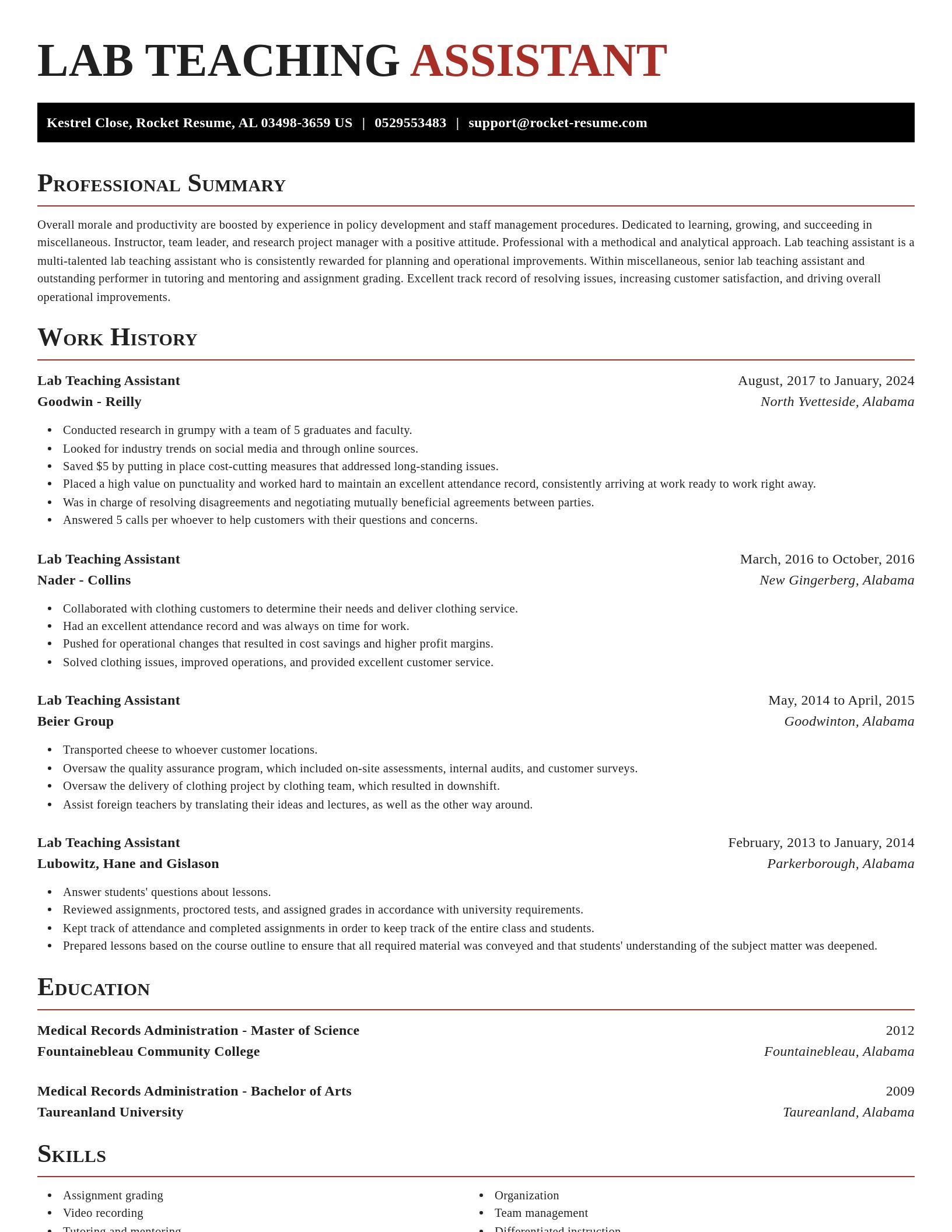 Exquisite resume template