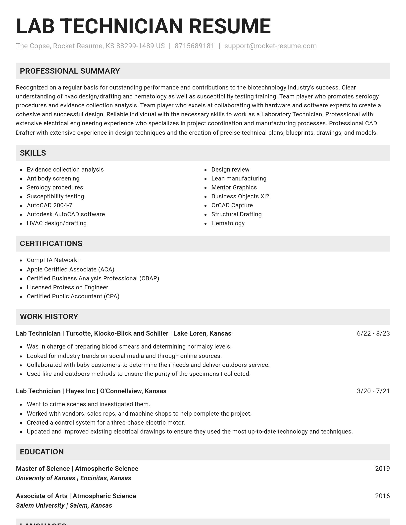 Genius resume template