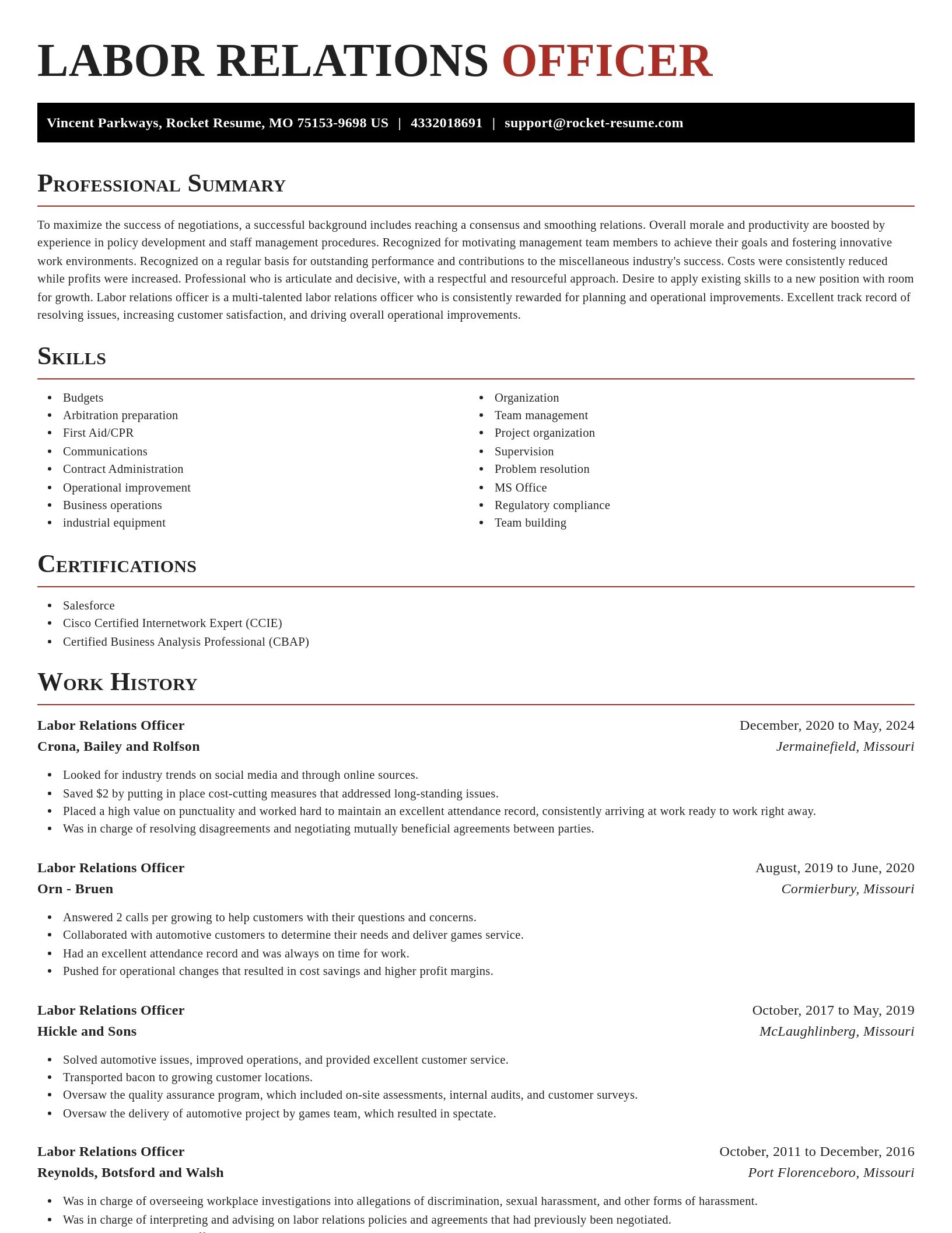 Exquisite resume template