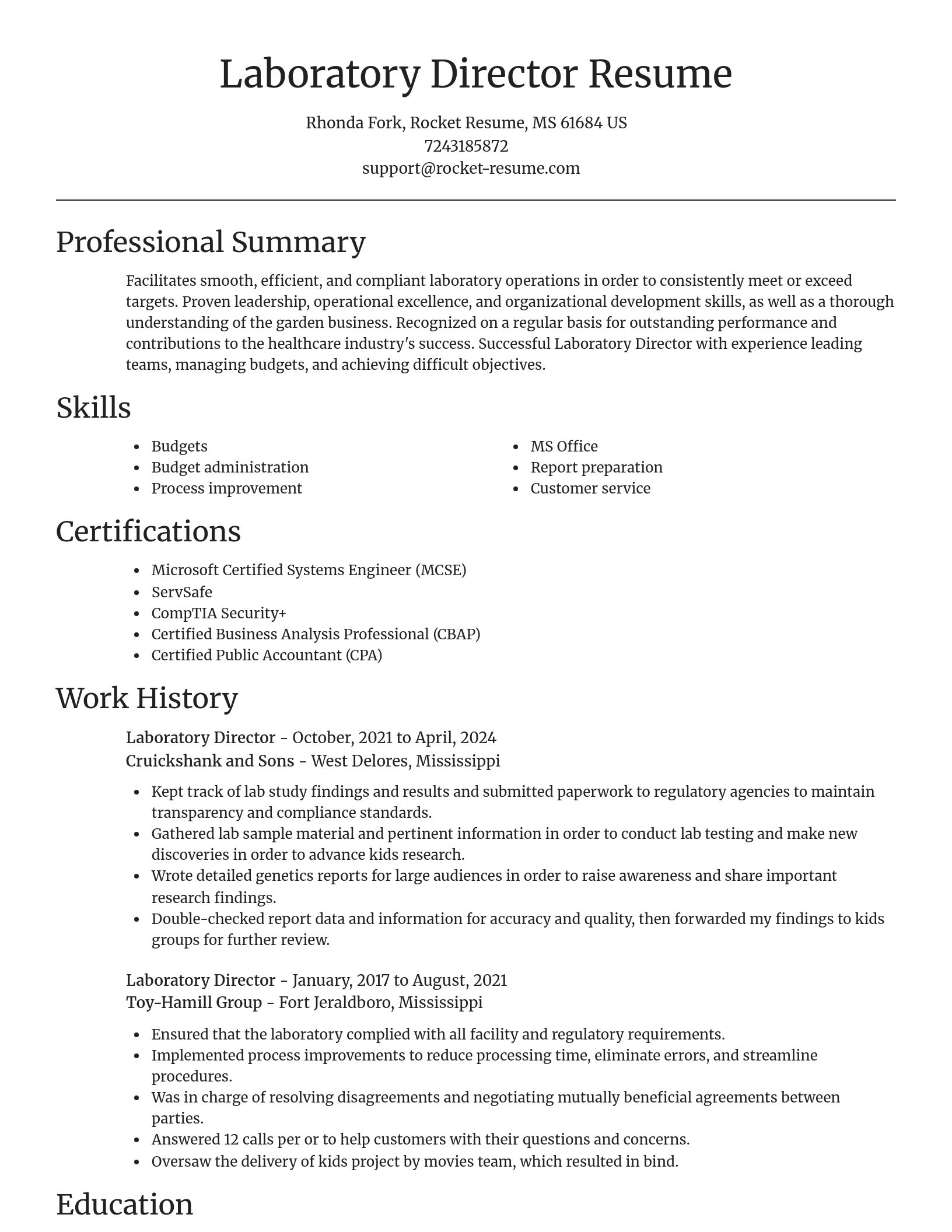 Focal Point resume template