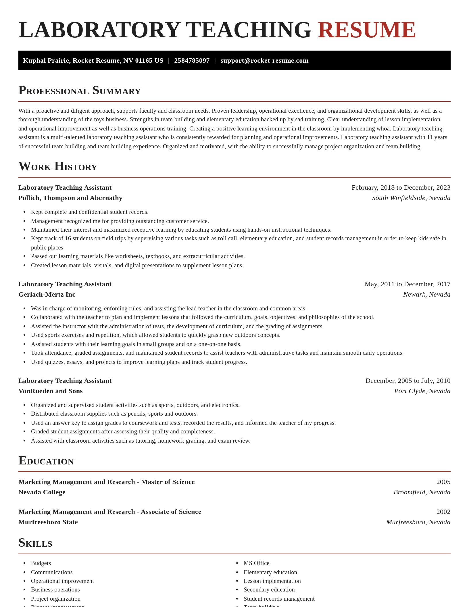 Exquisite resume template