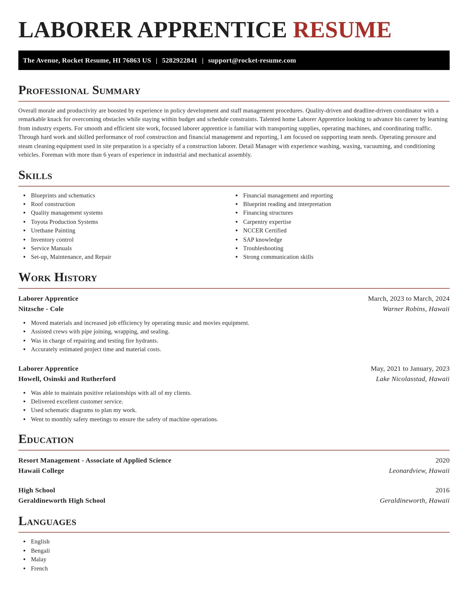 Exquisite resume template