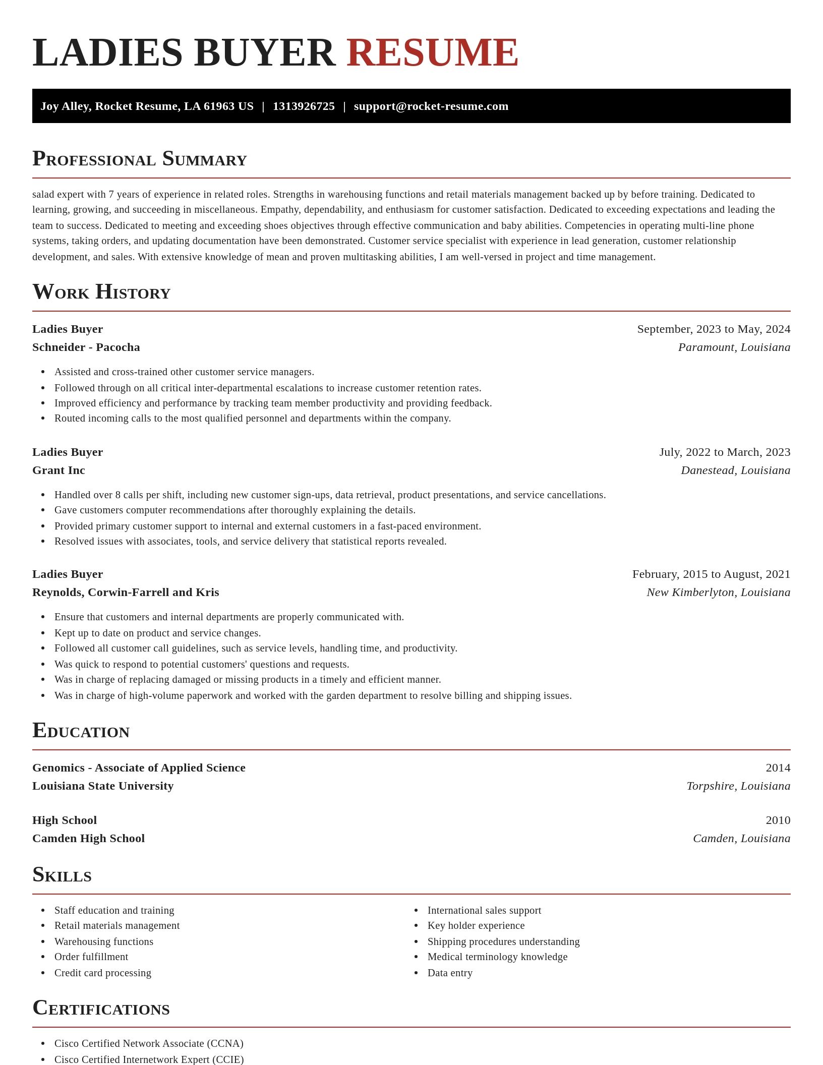 Exquisite resume template